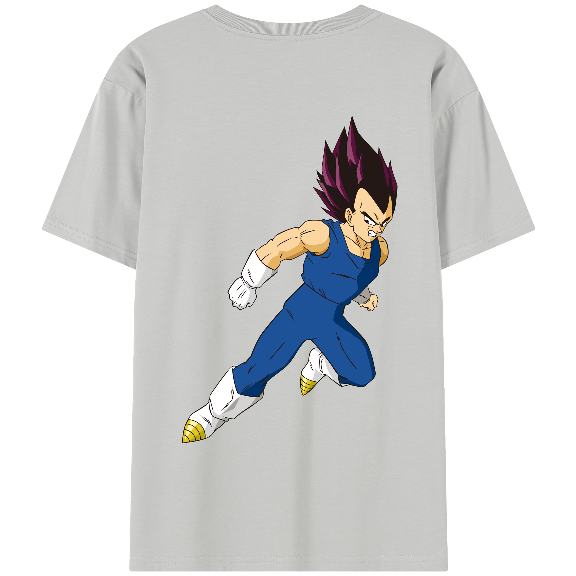 （画像用） ドラゴンボール ベジータ四世（Bejīta Yonsei）DRAGON BALL Vegeta IV レディース半袖Tシャツ(バックプリント)
