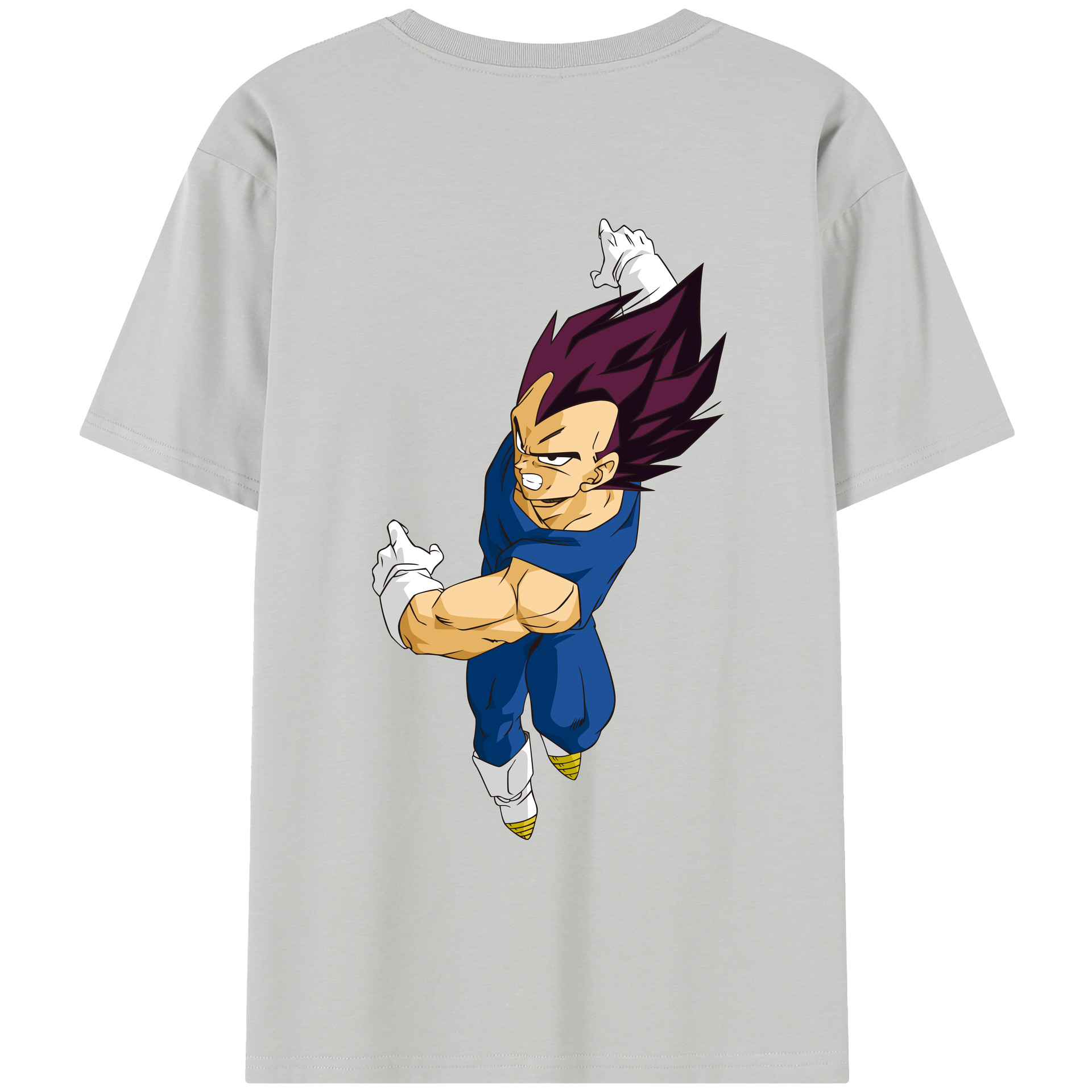 （画像用） ドラゴンボール ベジータ四世（Bejīta Yonsei）DRAGON BALL Vegeta IV レディース半袖Tシャツ(バックプリント)