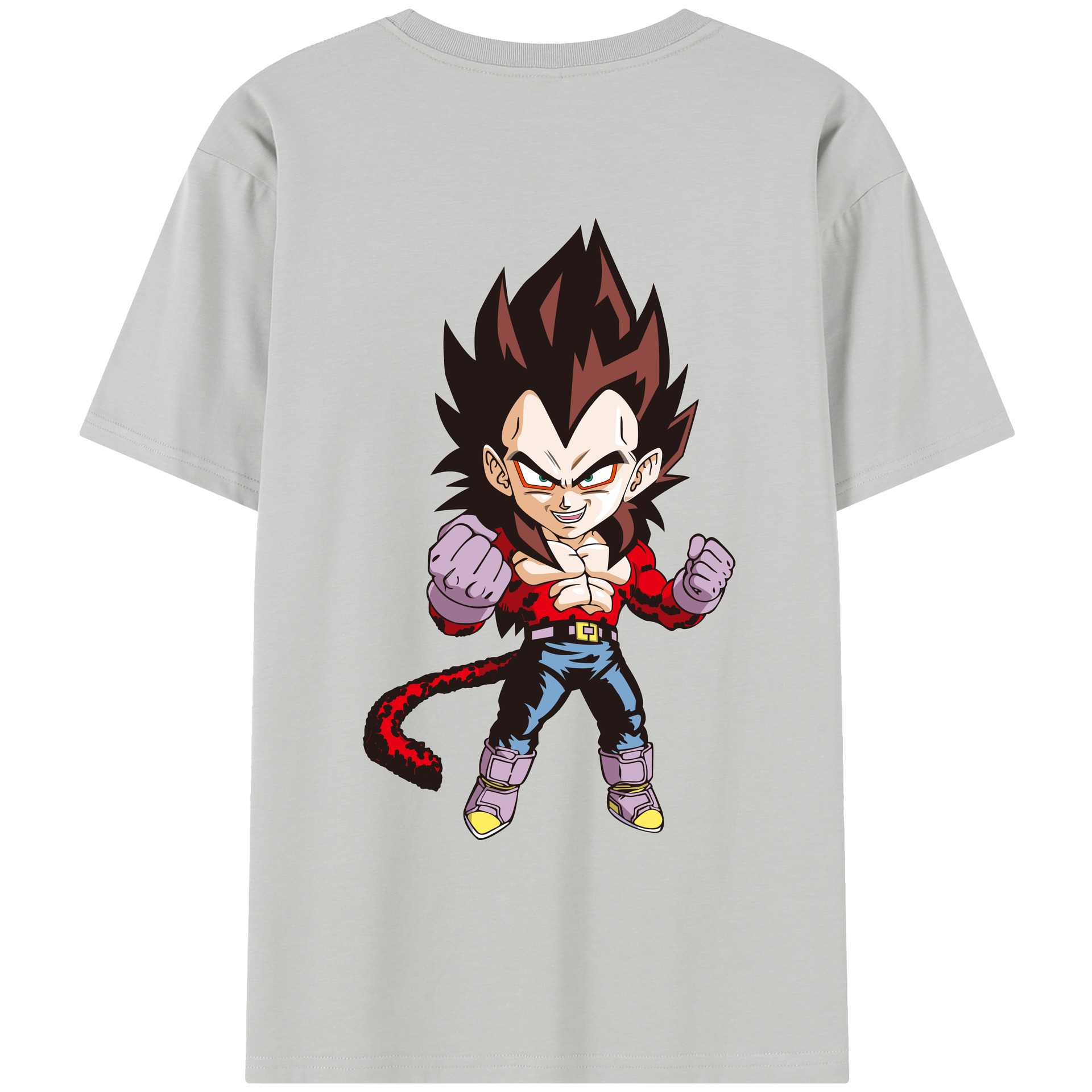 （画像用） ドラゴンボール ベジータ四世（Bejīta Yonsei）DRAGON BALL Vegeta IV レディース半袖Tシャツ(バックプリント)