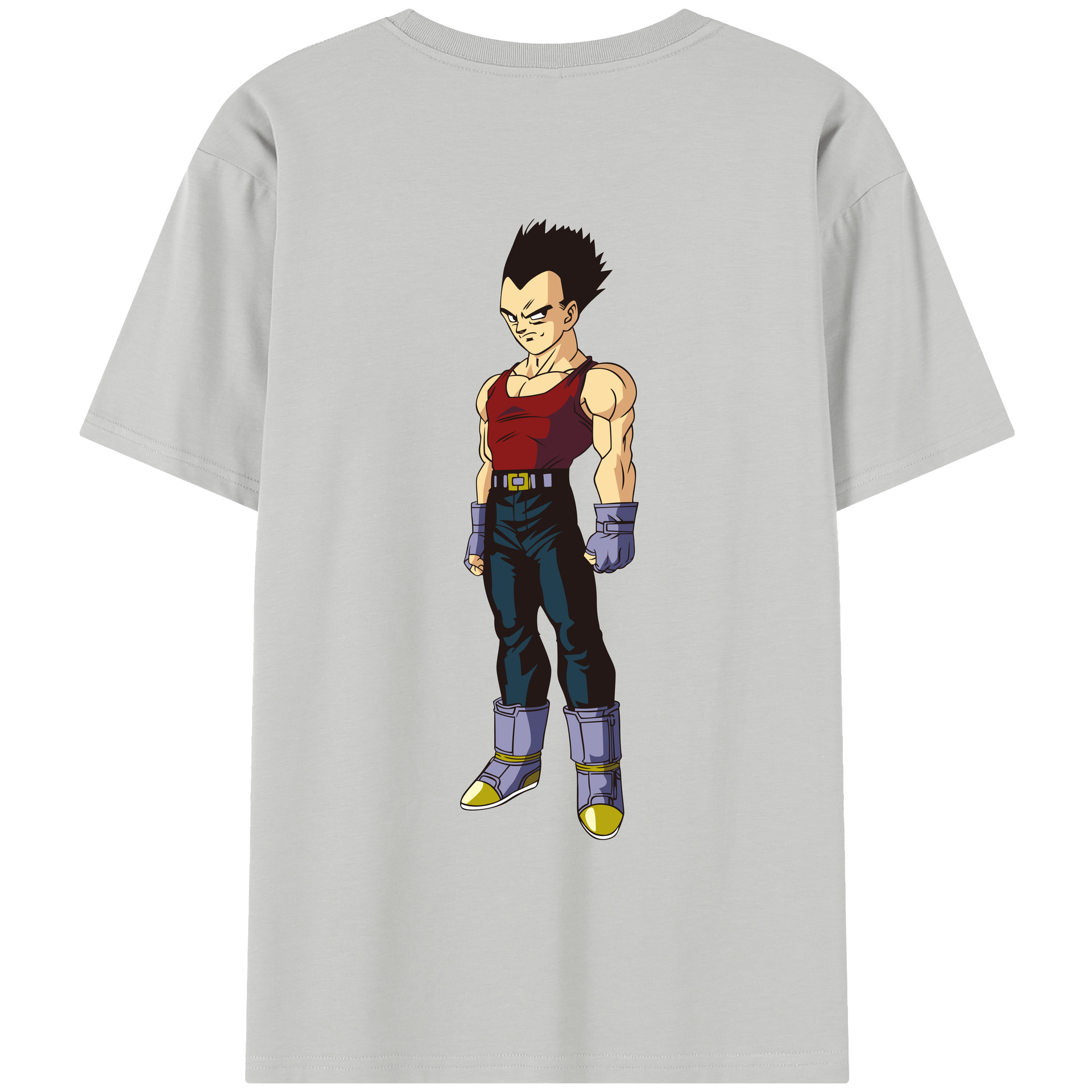（画像用） ドラゴンボール ベジータ四世（Bejīta Yonsei）DRAGON BALL Vegeta IV レディース半袖Tシャツ(バックプリント)