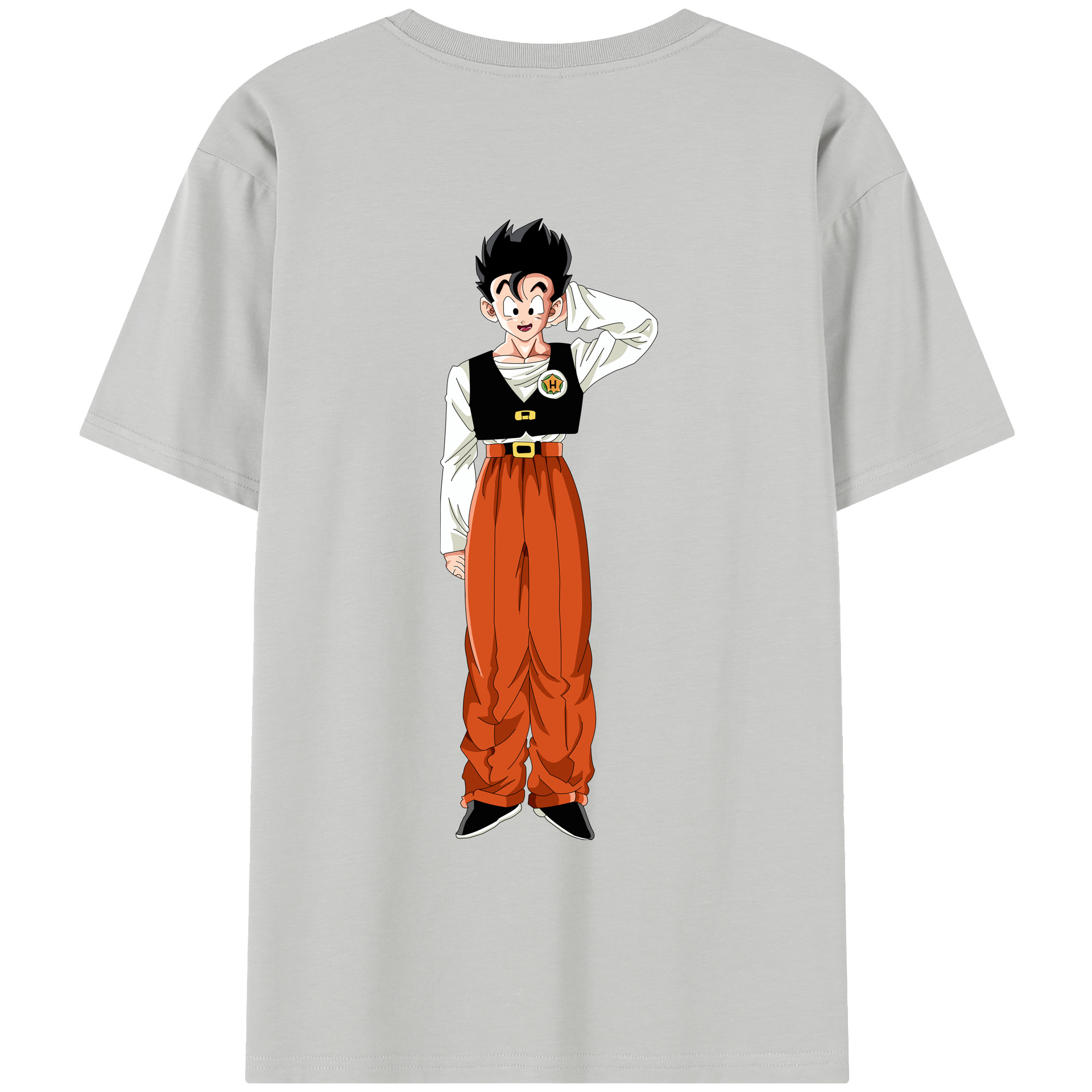 （画像用） ドラゴンボール 孫 悟飯（そんごはん）DRAGON BALL Son Gohan レディース半袖Tシャツ(バックプリント)