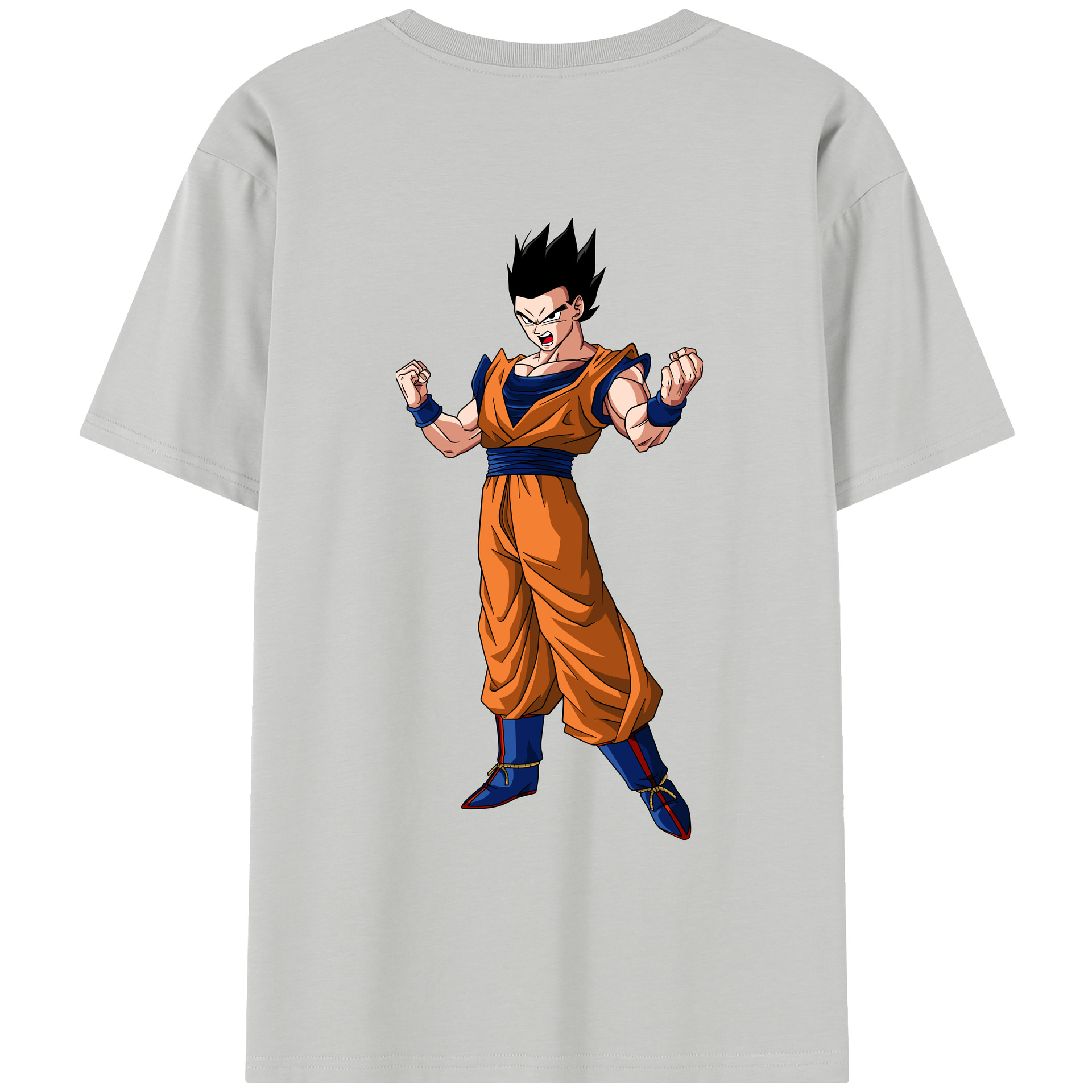 （画像用） ドラゴンボール 孫 悟飯（そんごはん）DRAGON BALL Son Gohan レディース半袖Tシャツ(バックプリント)