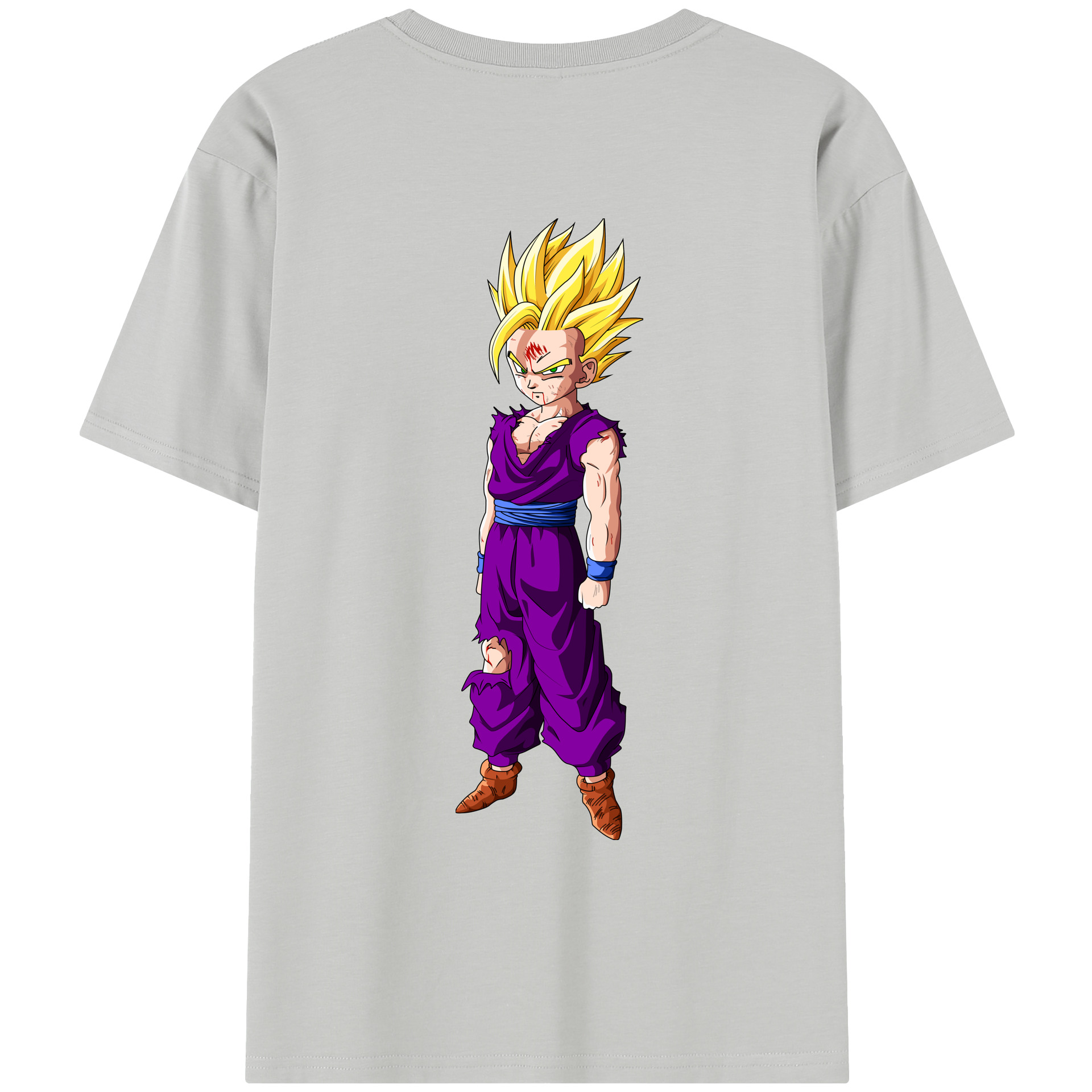 （画像用） ドラゴンボール 孫 悟飯（そんごはん）DRAGON BALL Son Gohan レディース半袖Tシャツ(バックプリント)