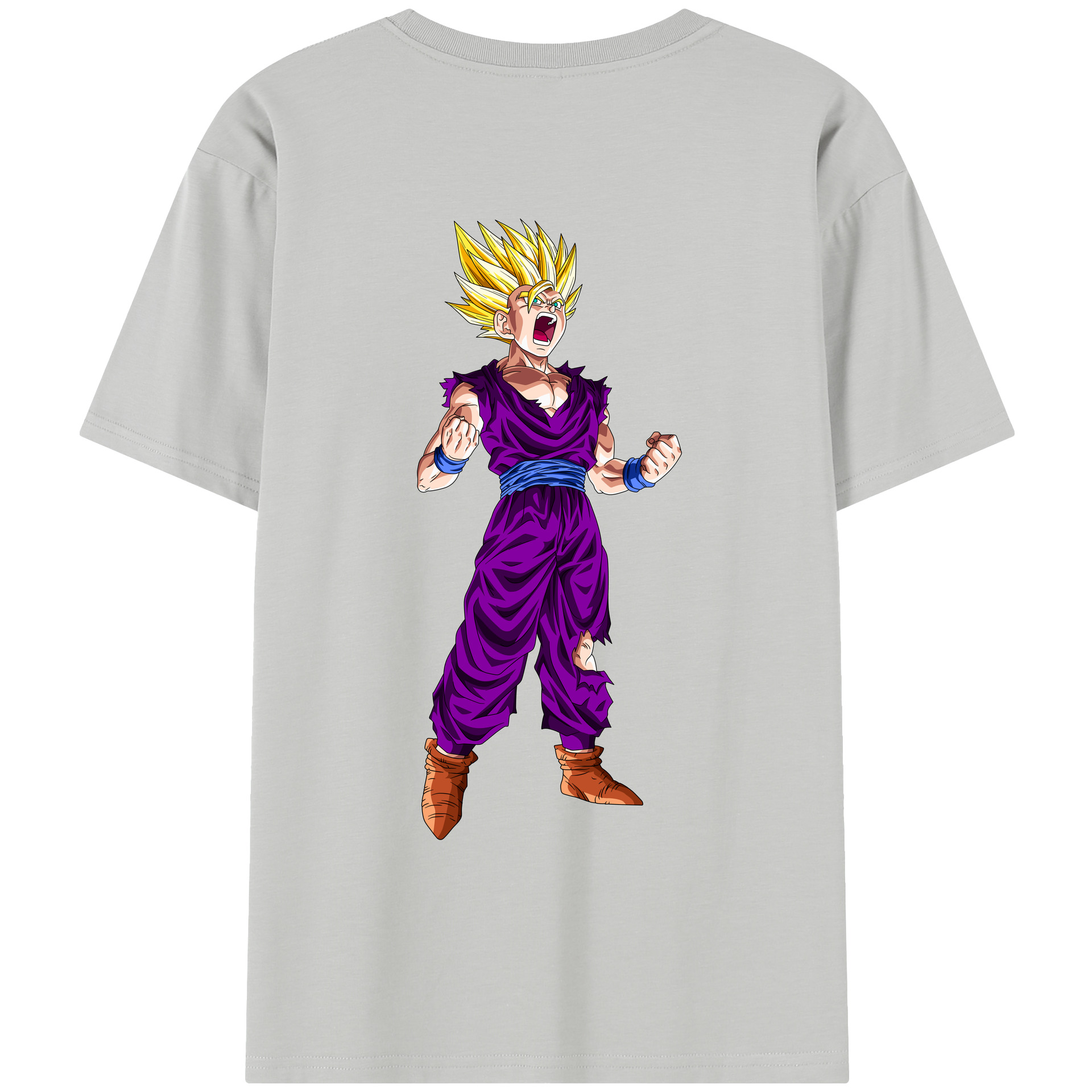 （画像用） ドラゴンボール 孫 悟飯（そんごはん）DRAGON BALL Son Gohan レディース半袖Tシャツ(バックプリント)