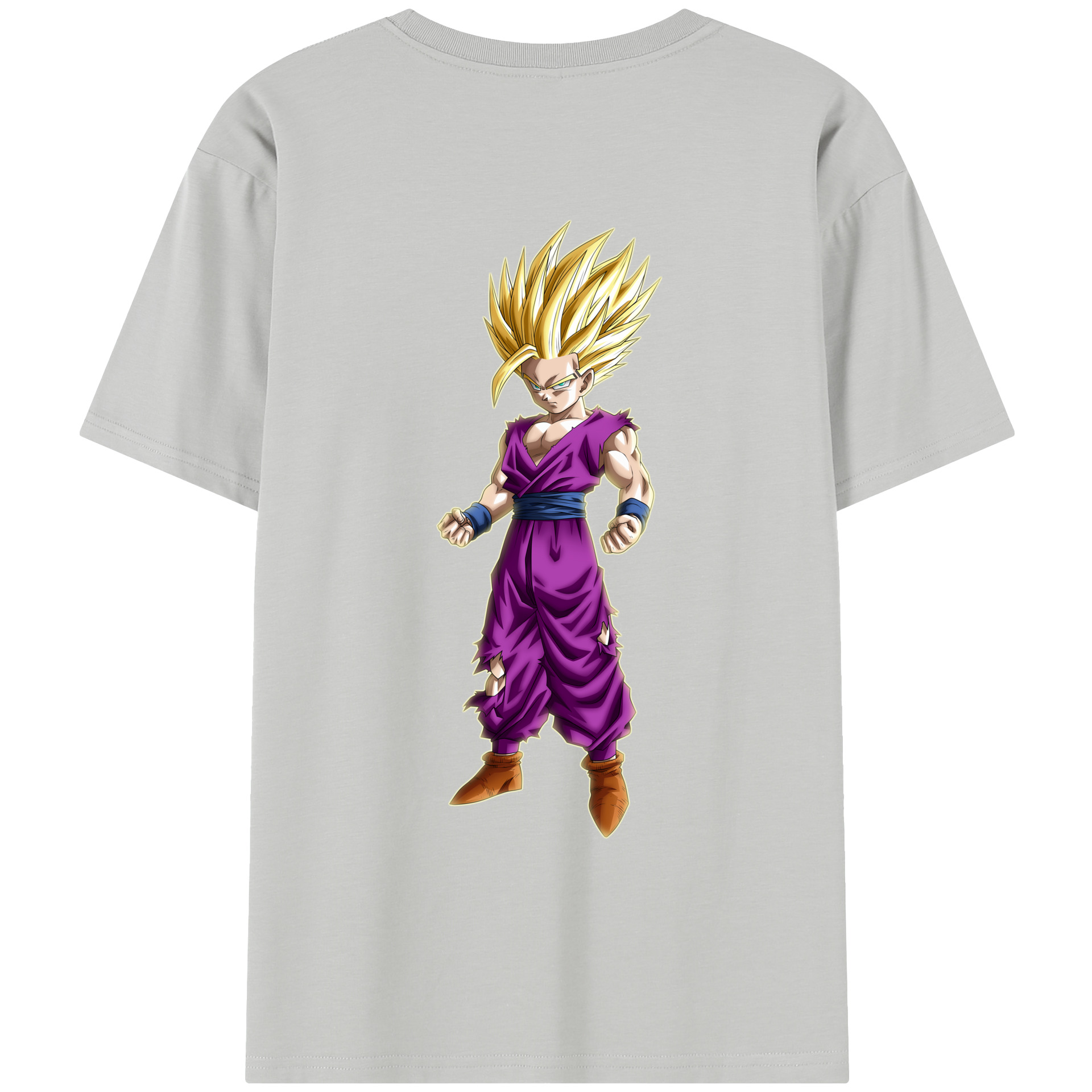 （画像用） ドラゴンボール 孫 悟飯（そんごはん）DRAGON BALL Son Gohan レディース半袖Tシャツ(バックプリント)