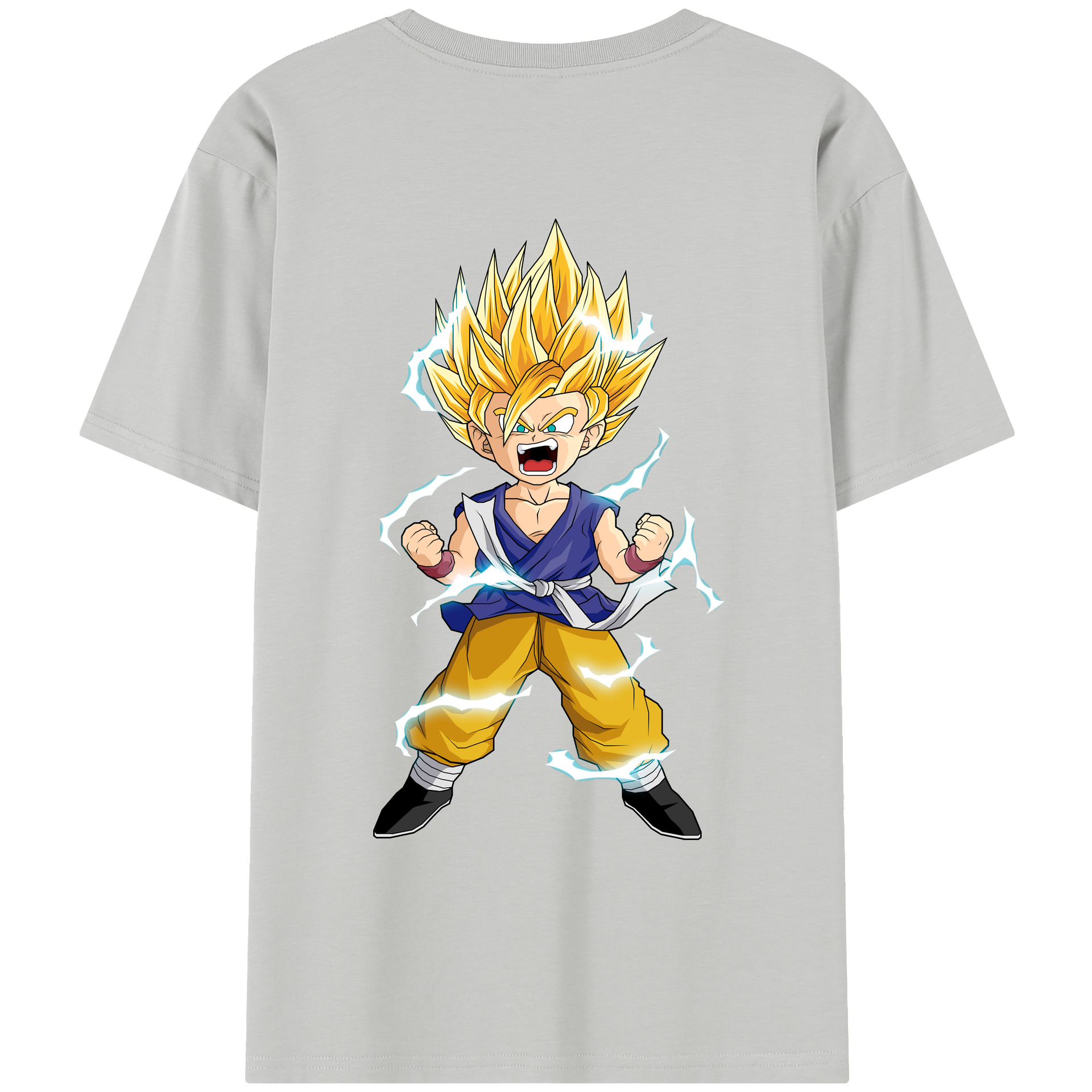 （画像用） ドラゴンボール 孫 悟飯（そんごはん）DRAGON BALL Son Gohan レディース半袖Tシャツ(バックプリント)