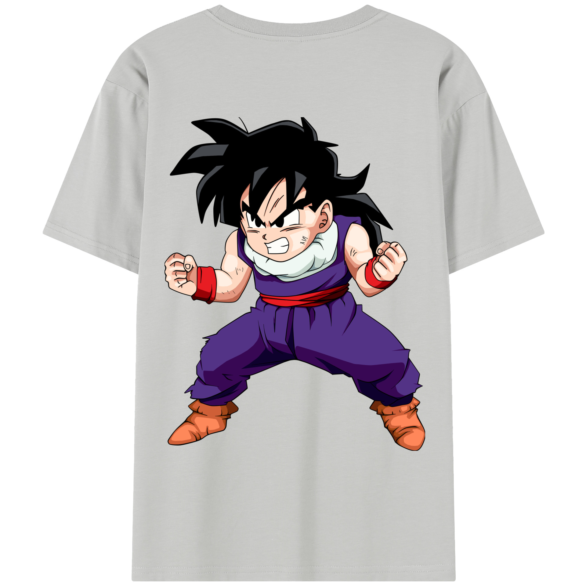 （画像用） ドラゴンボール 孫 悟飯（そんごはん）DRAGON BALL Son Gohan レディース半袖Tシャツ(バックプリント)