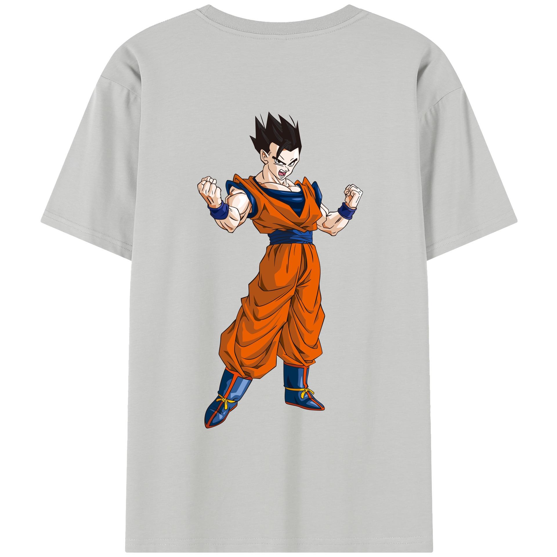 （画像用） ドラゴンボール 孫 悟飯（そんごはん）DRAGON BALL Son Gohan レディース半袖Tシャツ(バックプリント)