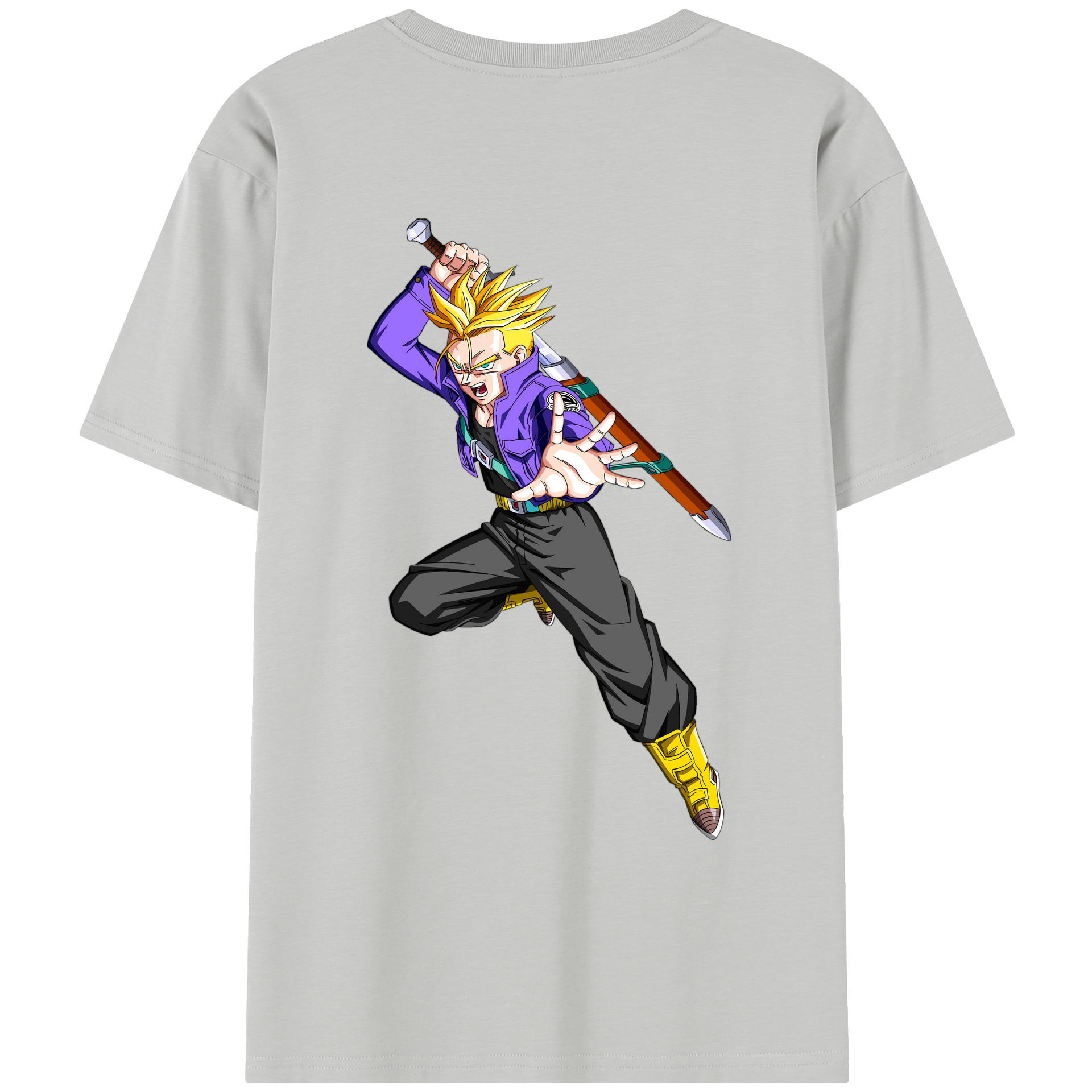 （画像用） ドラゴンボール トランクス（Torankusu）DRAGON BALL Trunks レディース半袖Tシャツ(バックプリント)