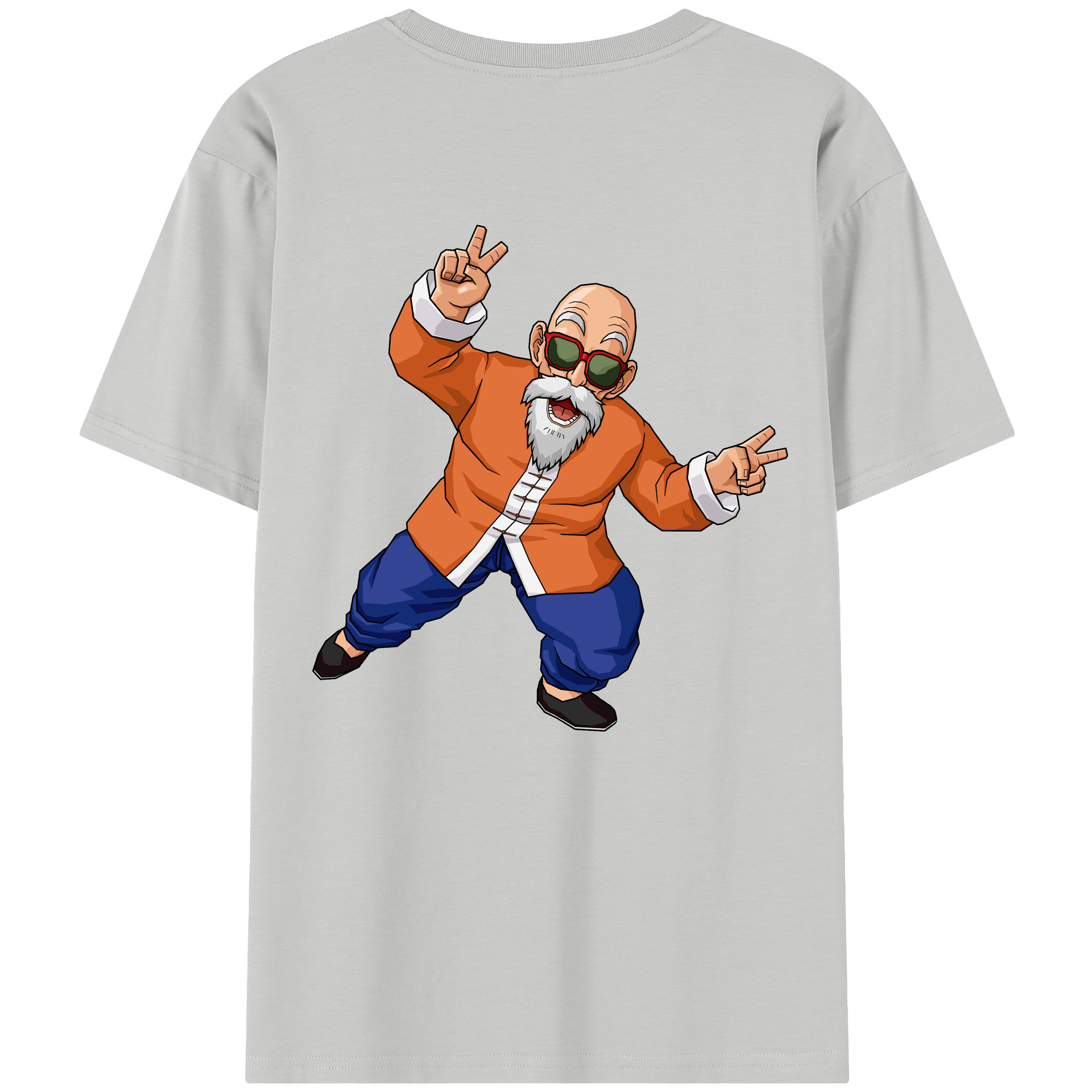 （画像用） ドラゴンボール 亀仙人（かめせんにん） DRAGON BALL Master Roshi Kame Sennin レディース半袖Tシャツ(バックプリント)