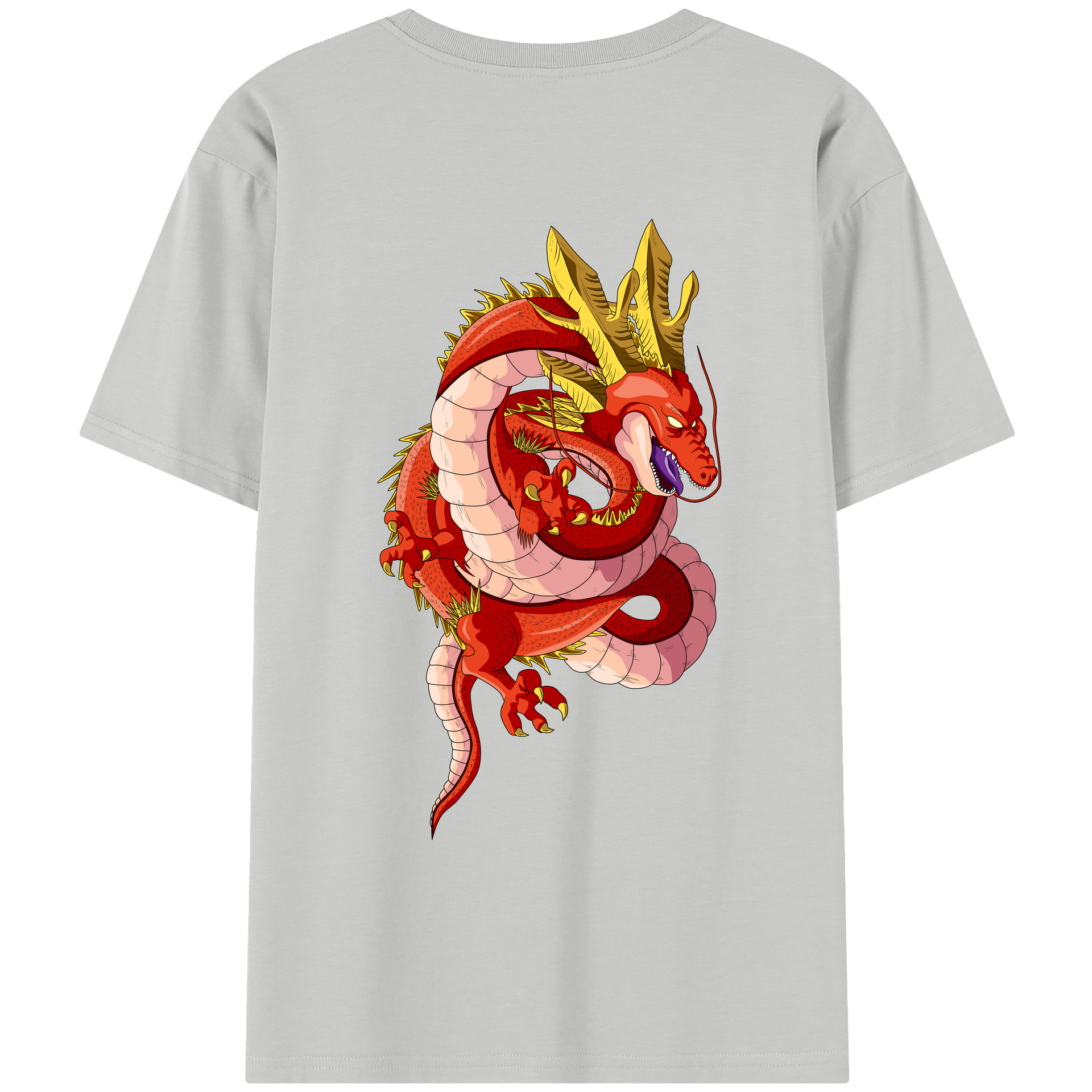 （画像用） ドラゴンボール 神龍 シェンロン DRAGON BALL Shenron レディース半袖Tシャツ(バックプリント)