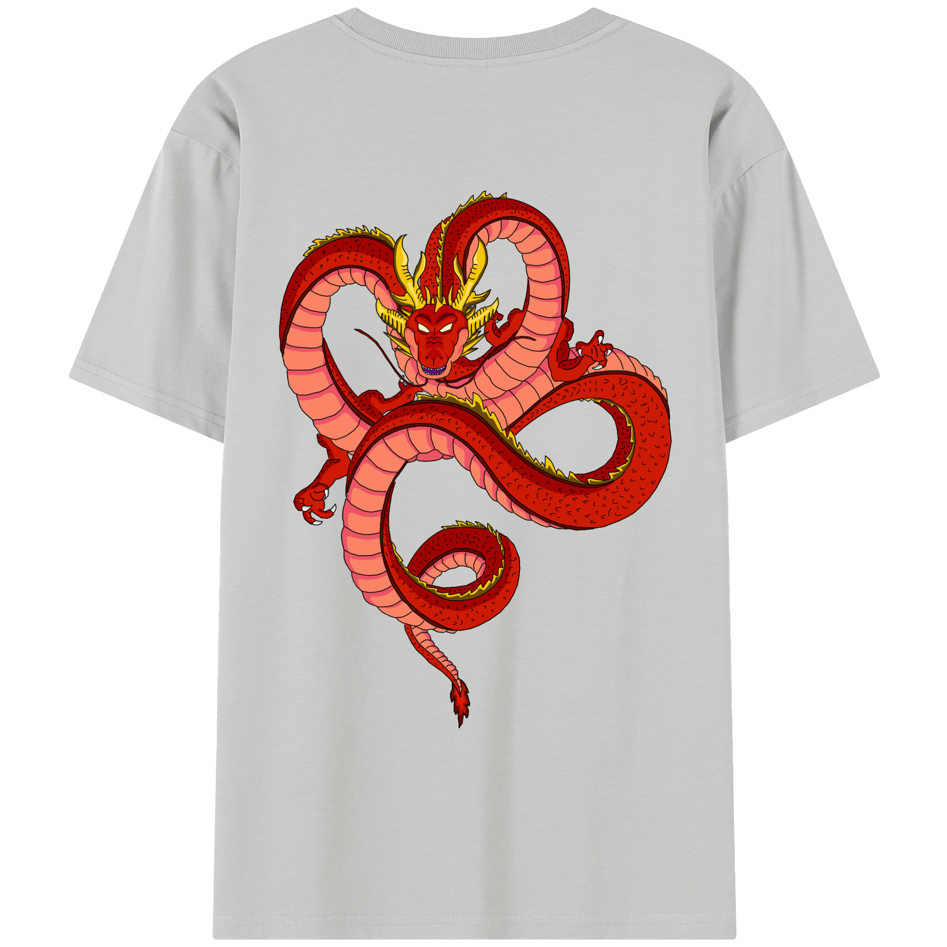 （画像用） ドラゴンボール 神龍 シェンロン DRAGON BALL Shenron レディース半袖Tシャツ(バックプリント)