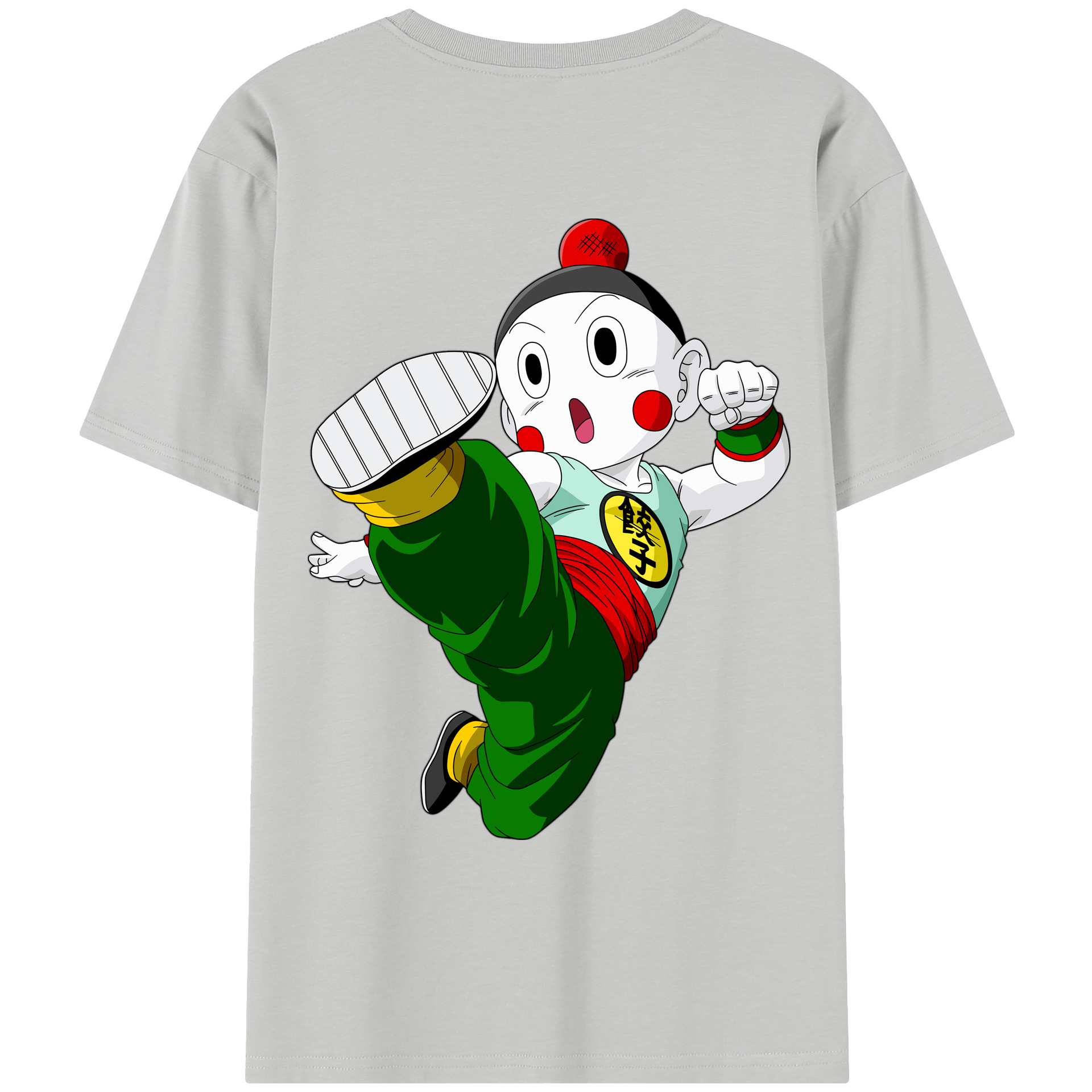 （画像用） ドラゴンボール 餃子（チャオズ）DRAGON BALL Chaoz レディース半袖Tシャツ(バックプリント)