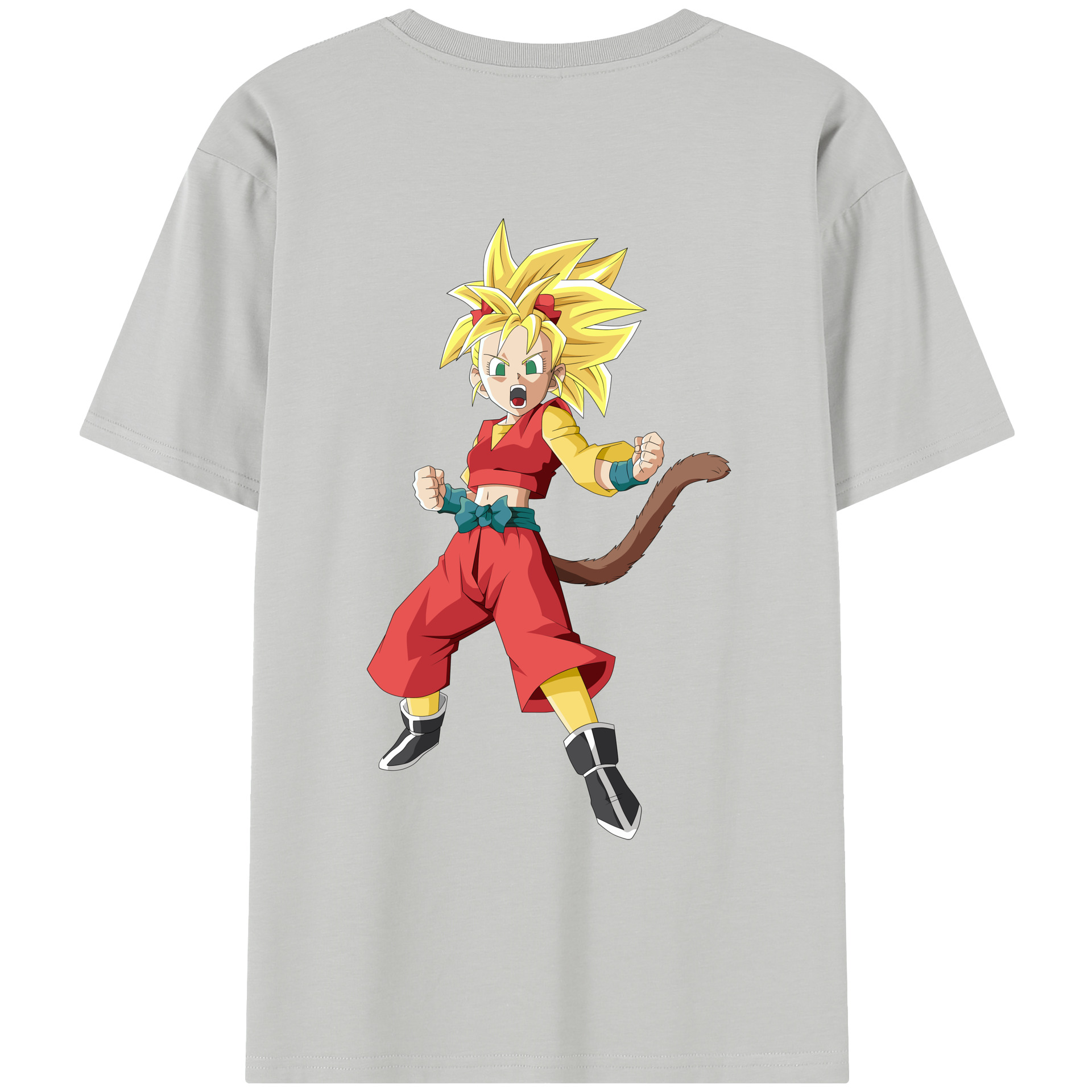 （画像用） ドラゴンボール カリフラ DRAGON BALL Caulifla レディース半袖Tシャツ(バックプリント)