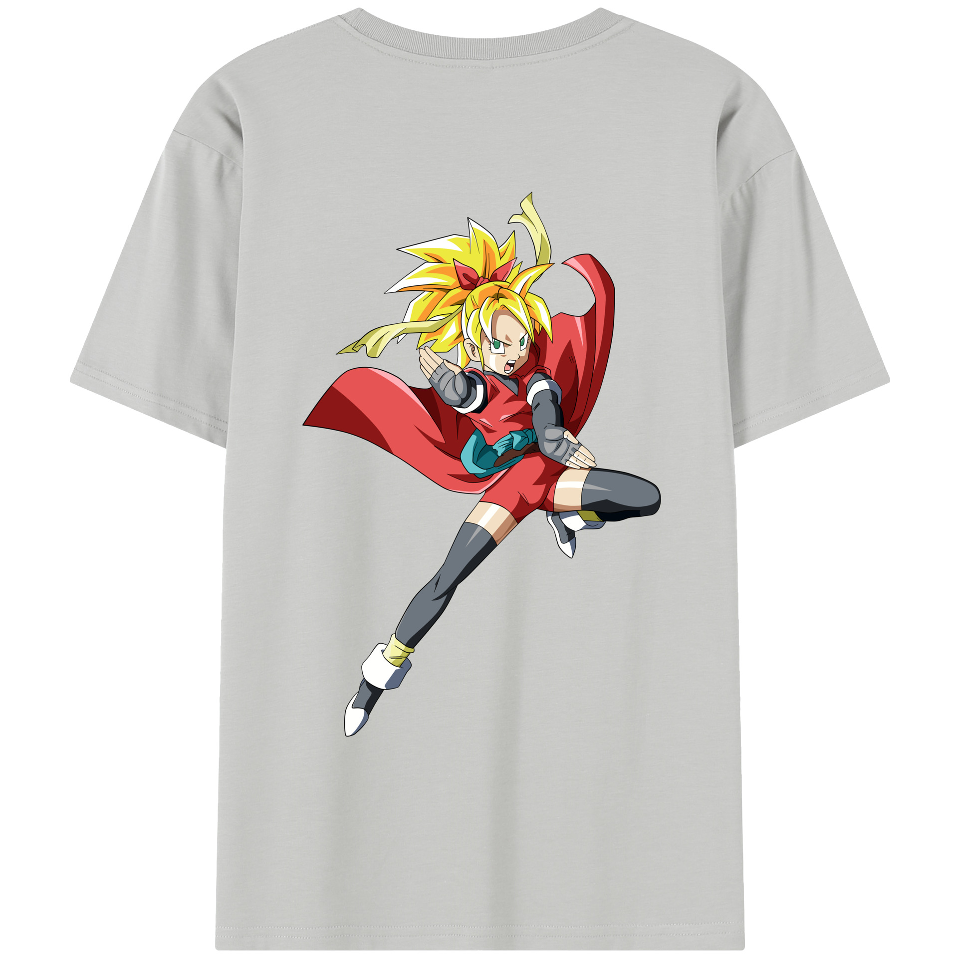 （画像用） ドラゴンボール カリフラ DRAGON BALL Caulifla レディース半袖Tシャツ(バックプリント)