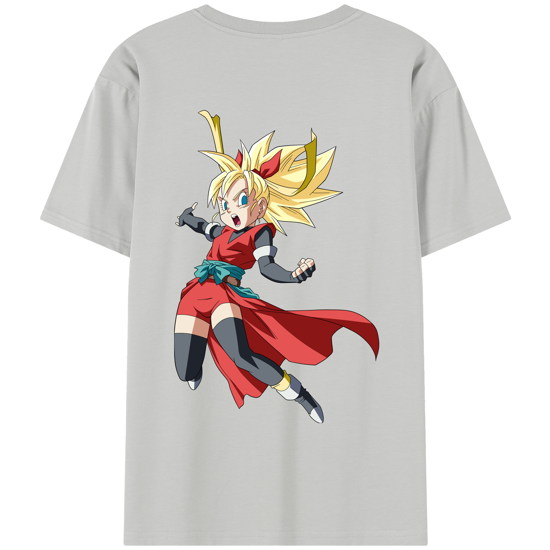 （画像用） ドラゴンボール カリフラ DRAGON BALL Caulifla レディース半袖Tシャツ(バックプリント)