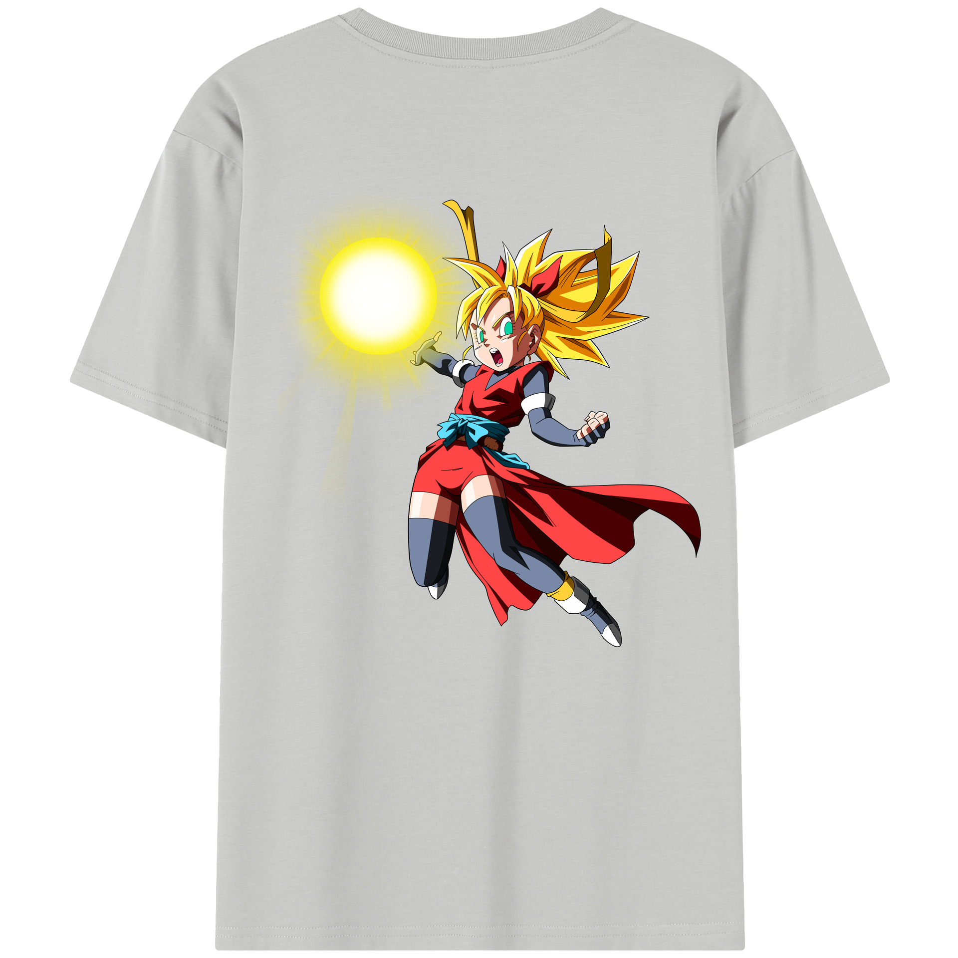 （画像用） ドラゴンボール カリフラ DRAGON BALL Caulifla レディース半袖Tシャツ(バックプリント)