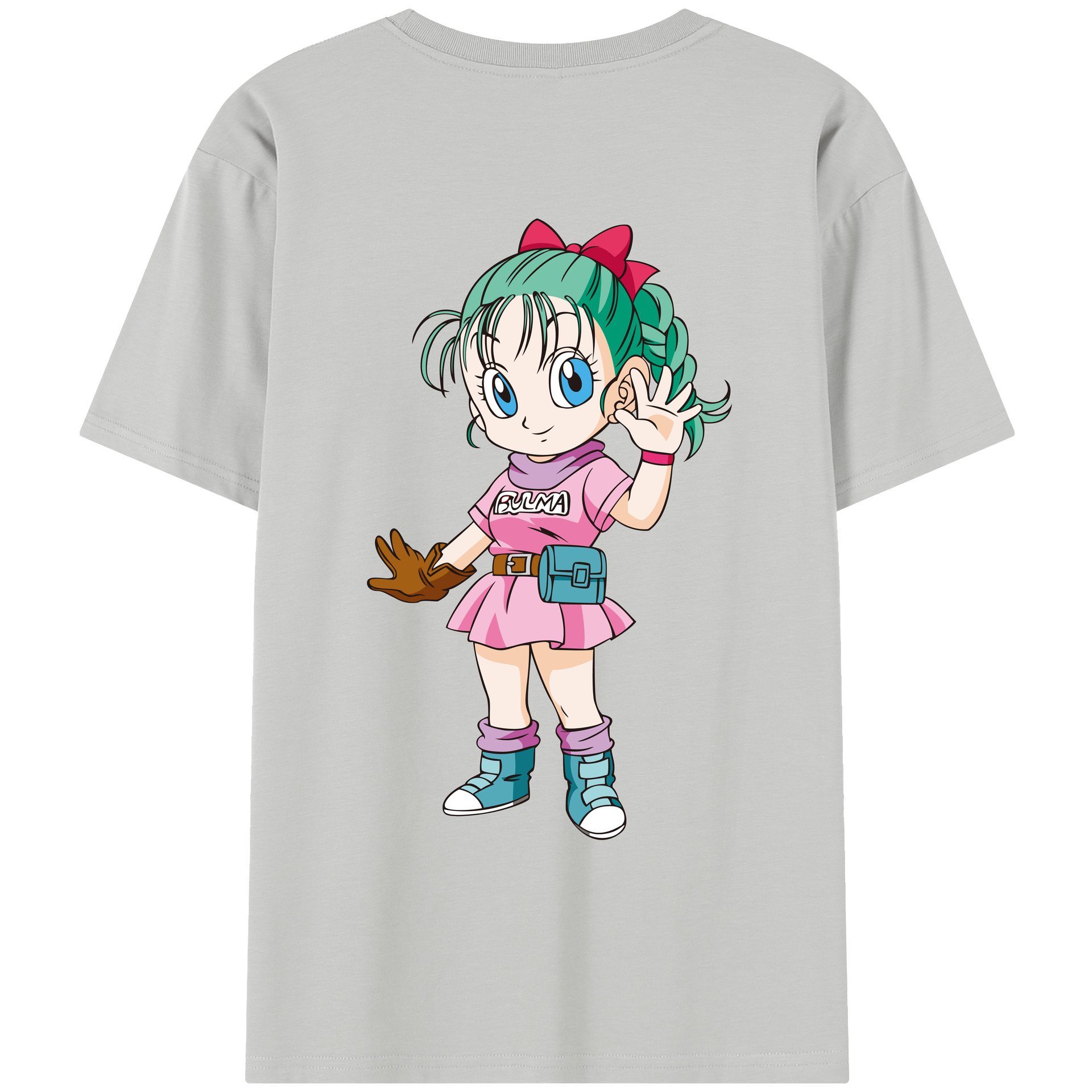 （画像用） ドラゴンボール ブルマ DRAGON BALL Bulma レディース半袖Tシャツ(バックプリント)