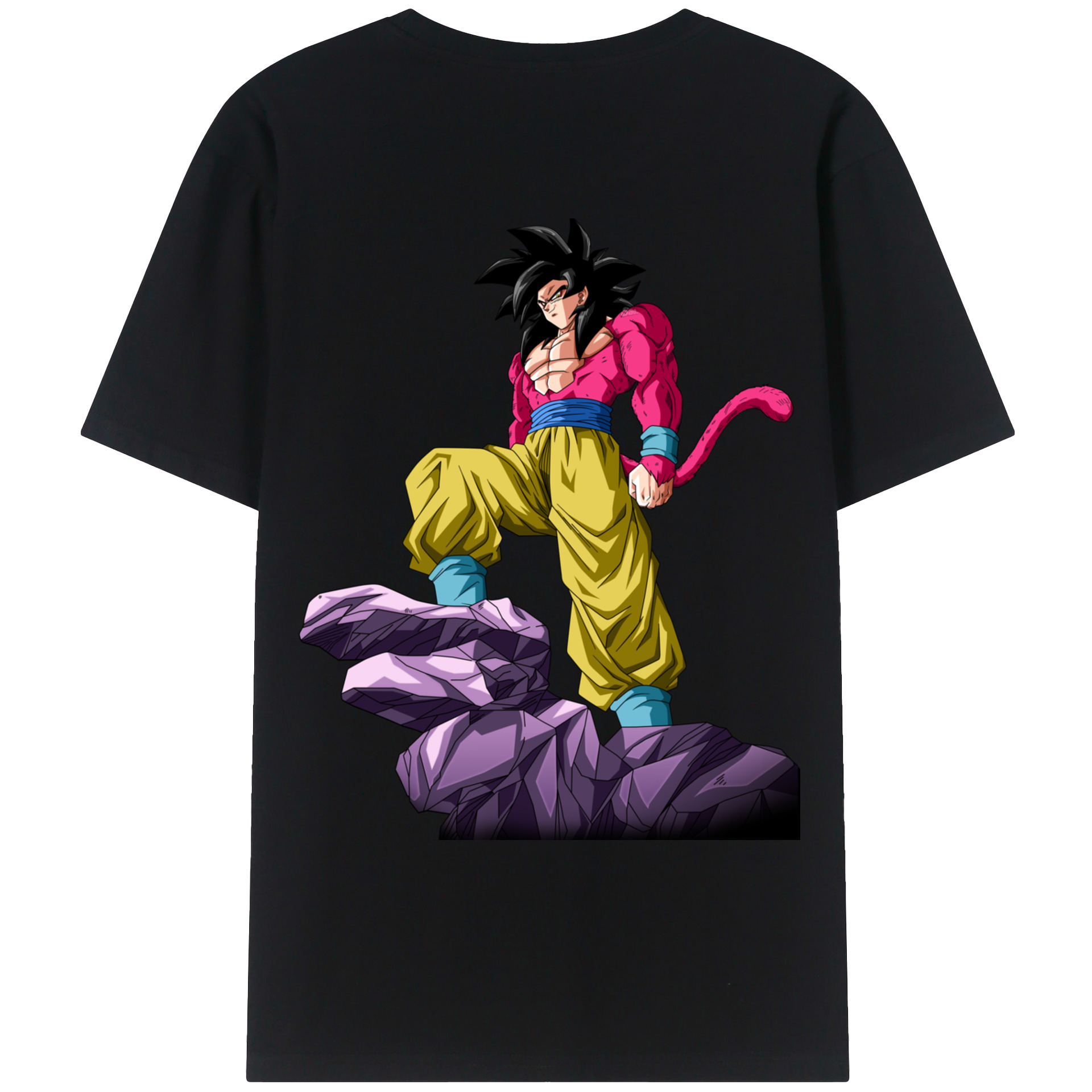 （画像用） ドラゴンボール 孫悟空（そん ごくう）Son Goku カカロット DRAGON BALL Kakarotto レディース半袖Tシャツ(バックプリント)