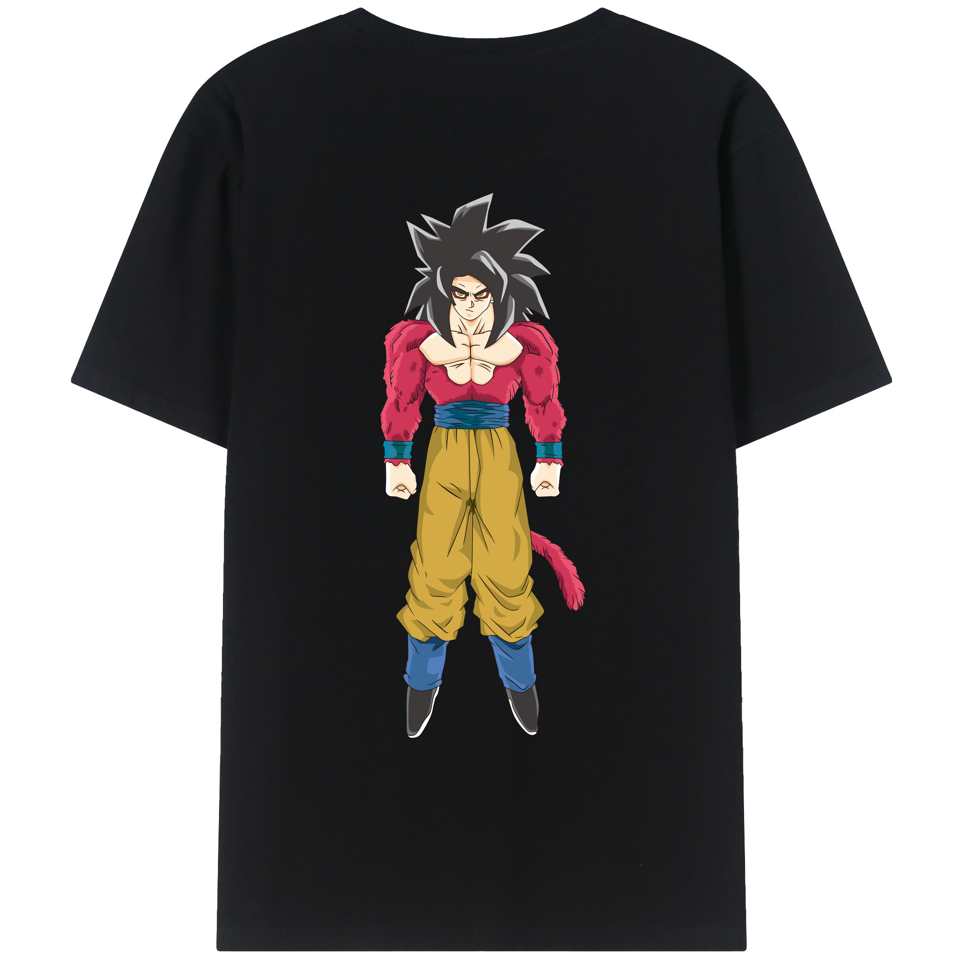 （画像用） ドラゴンボール 孫悟空（そん ごくう）Son Goku カカロット DRAGON BALL Kakarotto レディース半袖Tシャツ(バックプリント)