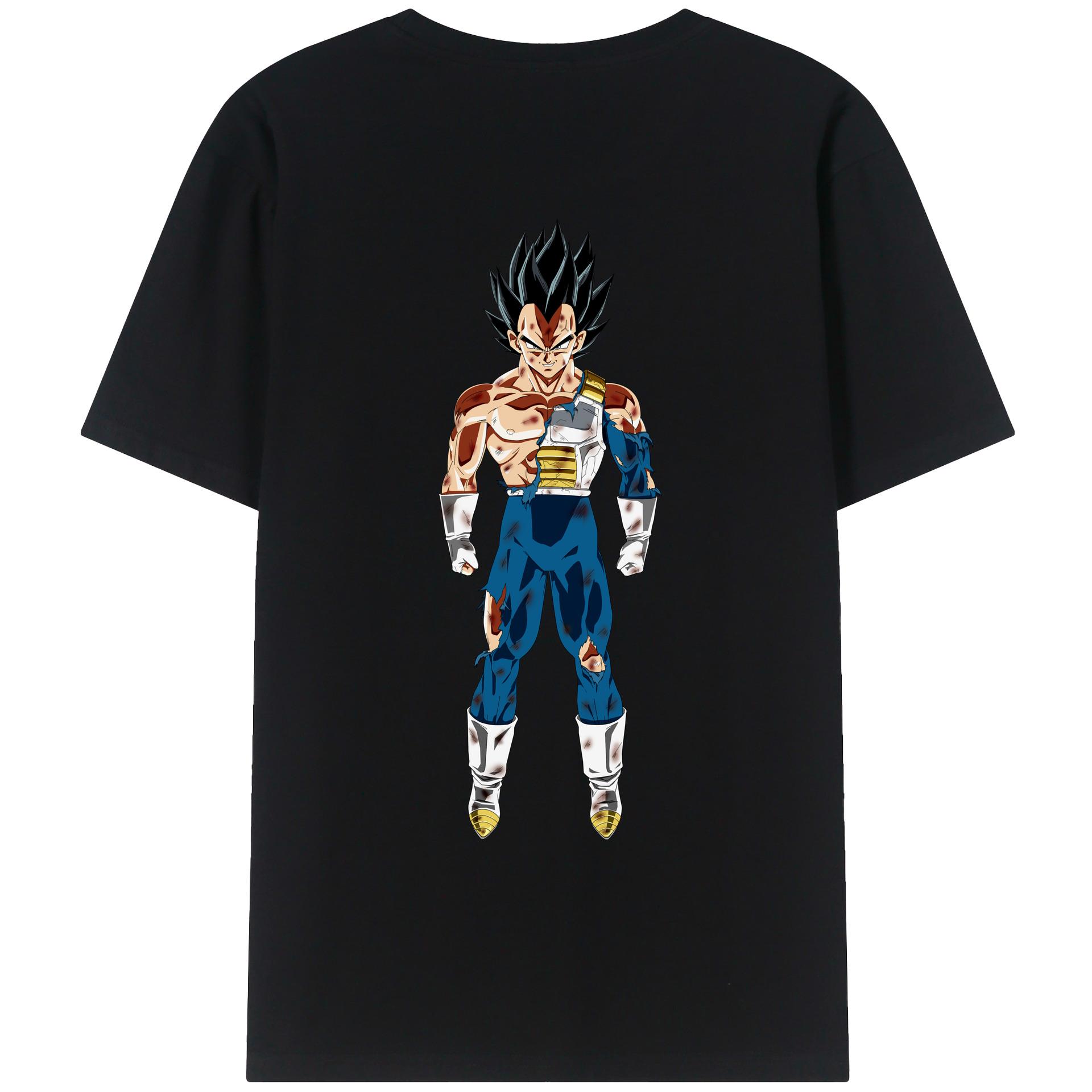 （画像用） ドラゴンボール ベジータ四世（Bejīta Yonsei）DRAGON BALL Vegeta IV レディース半袖Tシャツ(バックプリント)