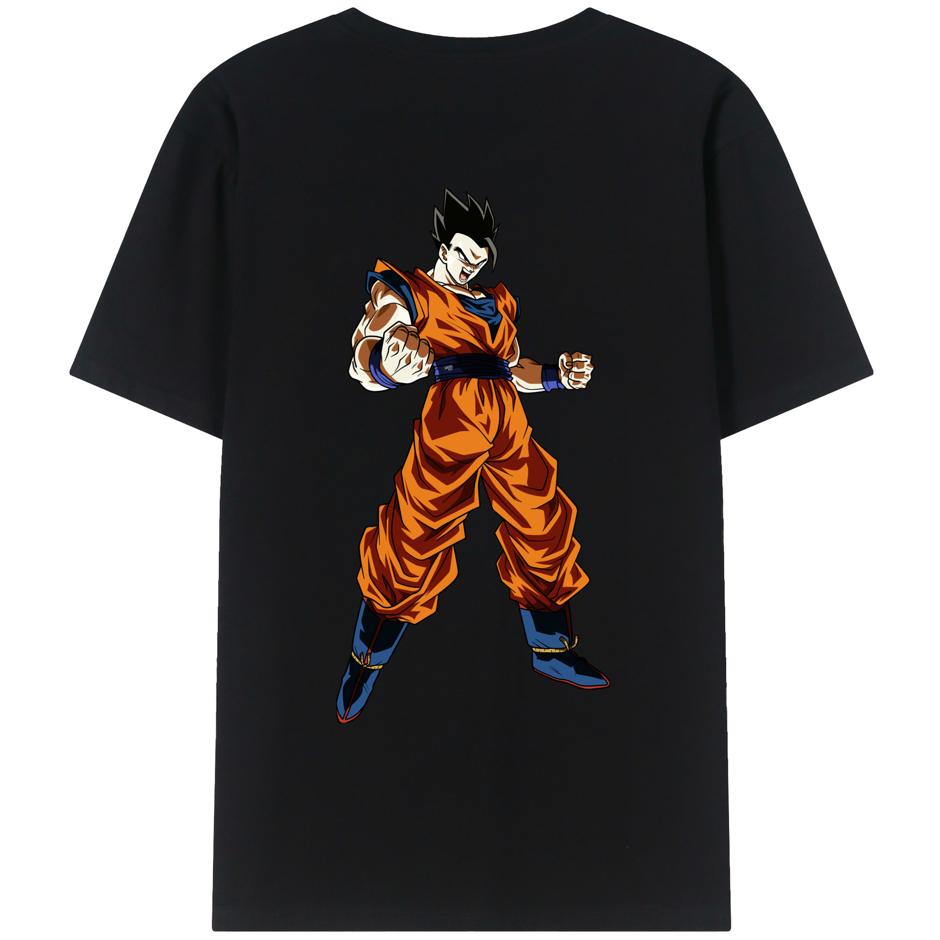 （画像用） ドラゴンボール 孫 悟飯（そんごはん）DRAGON BALL Son Gohan レディース半袖Tシャツ(バックプリント)
