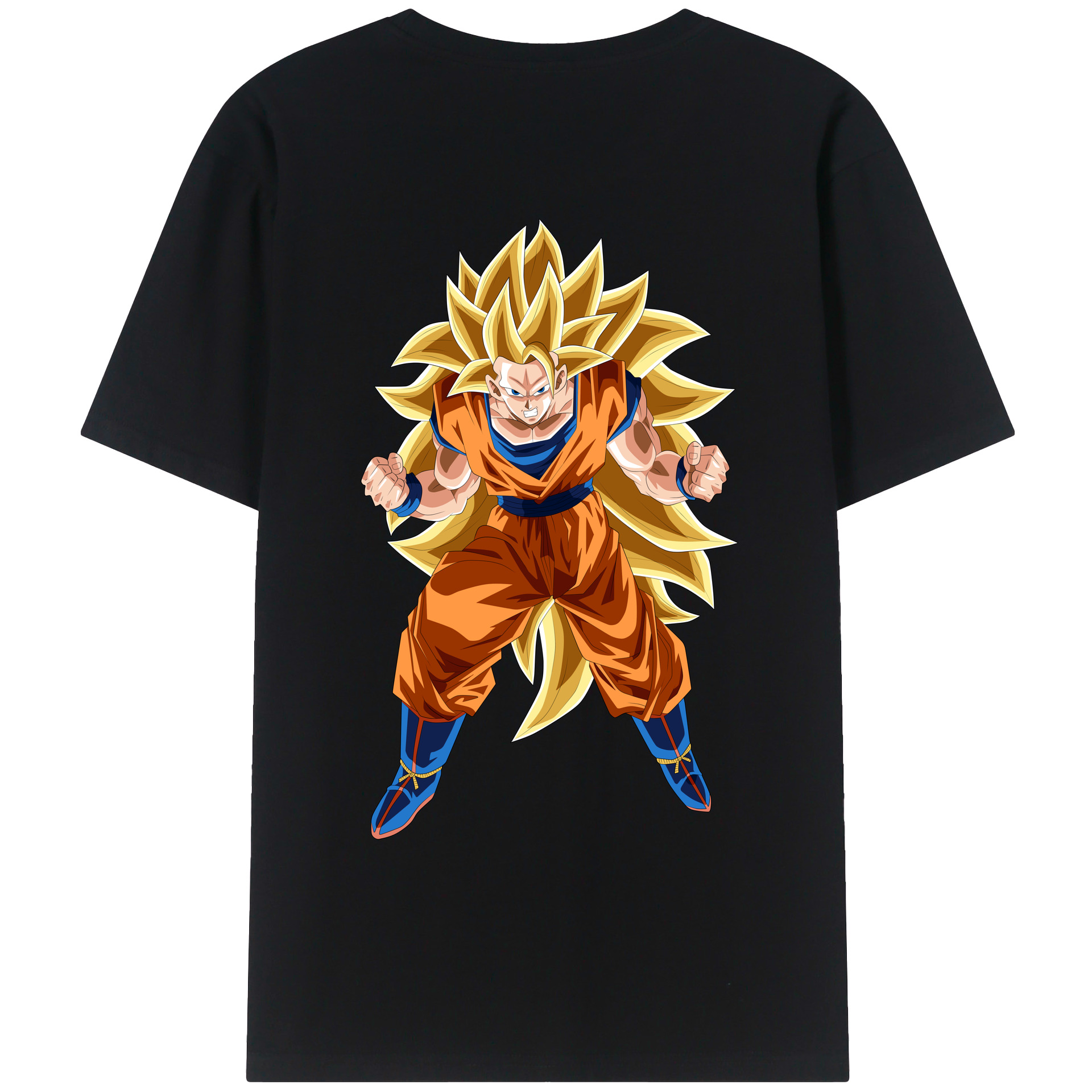 （画像用） ドラゴンボール 孫悟空（そん ごくう）Son Goku カカロット DRAGON BALL Kakarotto レディース半袖Tシャツ(バックプリント)
