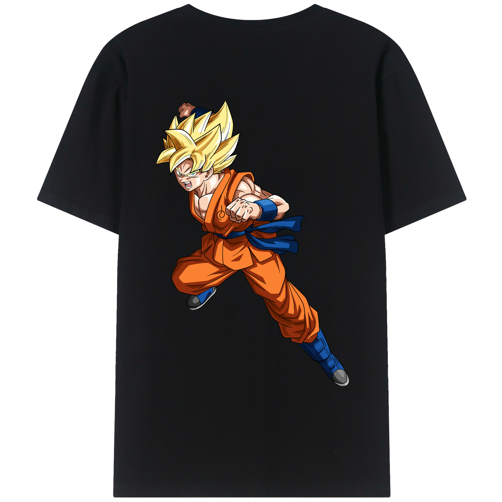 （画像用） ドラゴンボール 孫悟空（そん ごくう）Son Goku カカロット DRAGON BALL Kakarotto レディース半袖Tシャツ(バックプリント)