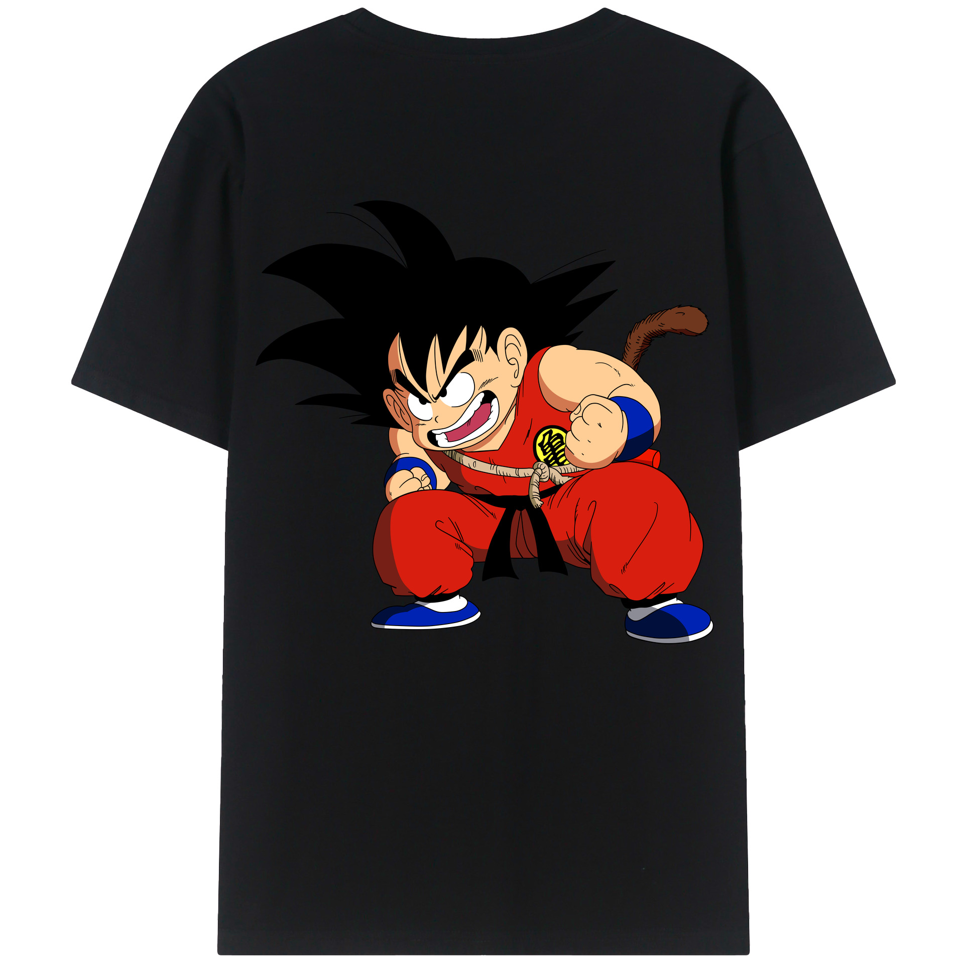 （画像用） ドラゴンボール 孫悟空（そん ごくう）Son Goku カカロット DRAGON BALL Kakarotto レディース半袖Tシャツ(バックプリント)