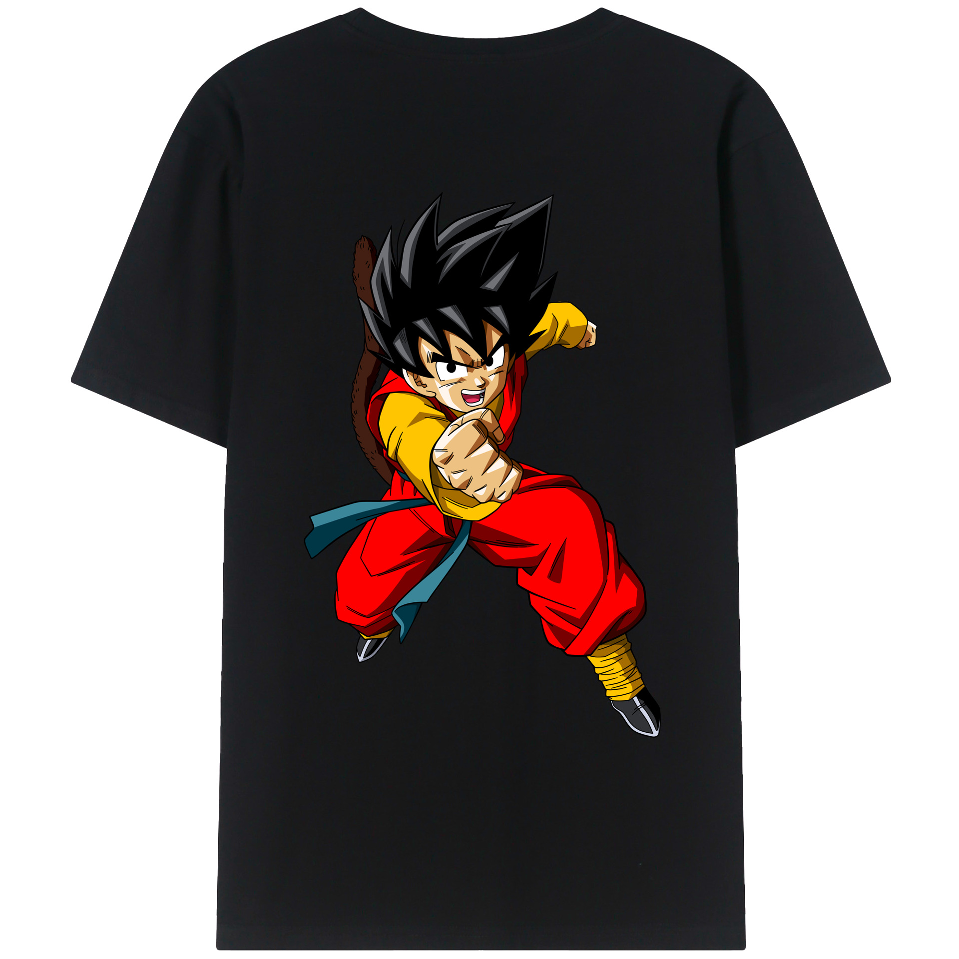 （画像用） ドラゴンボール 孫悟空（そん ごくう）Son Goku カカロット DRAGON BALL Kakarotto レディース半袖Tシャツ(バックプリント)
