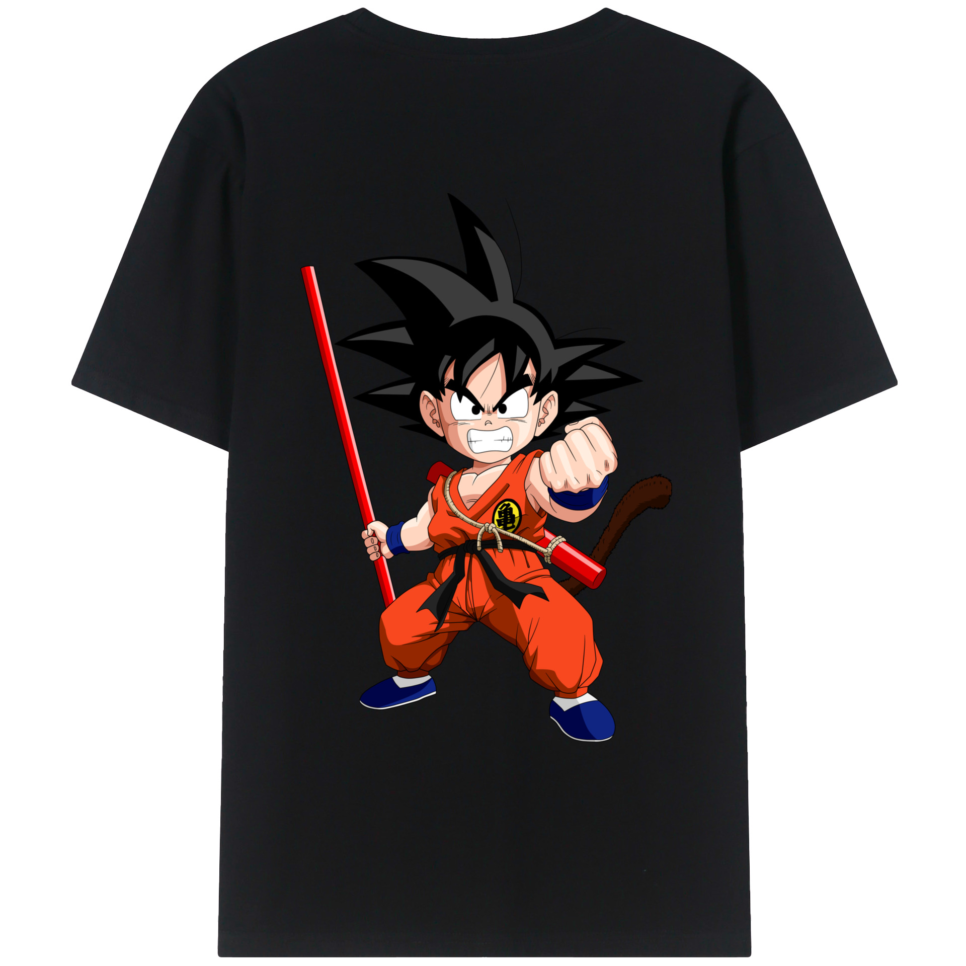 （画像用） ドラゴンボール 孫悟空（そん ごくう）Son Goku カカロット DRAGON BALL Kakarotto レディース半袖Tシャツ(バックプリント)