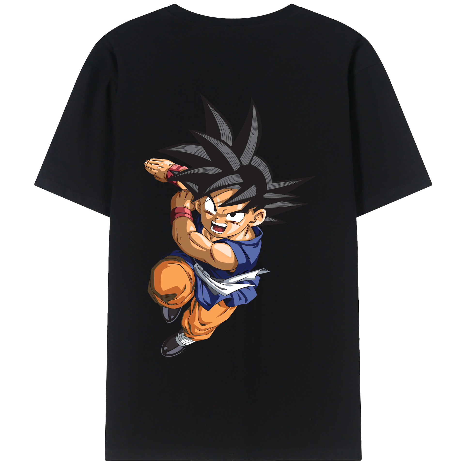 （画像用） ドラゴンボール 孫悟空（そん ごくう）Son Goku カカロット DRAGON BALL Kakarotto レディース半袖Tシャツ(バックプリント)