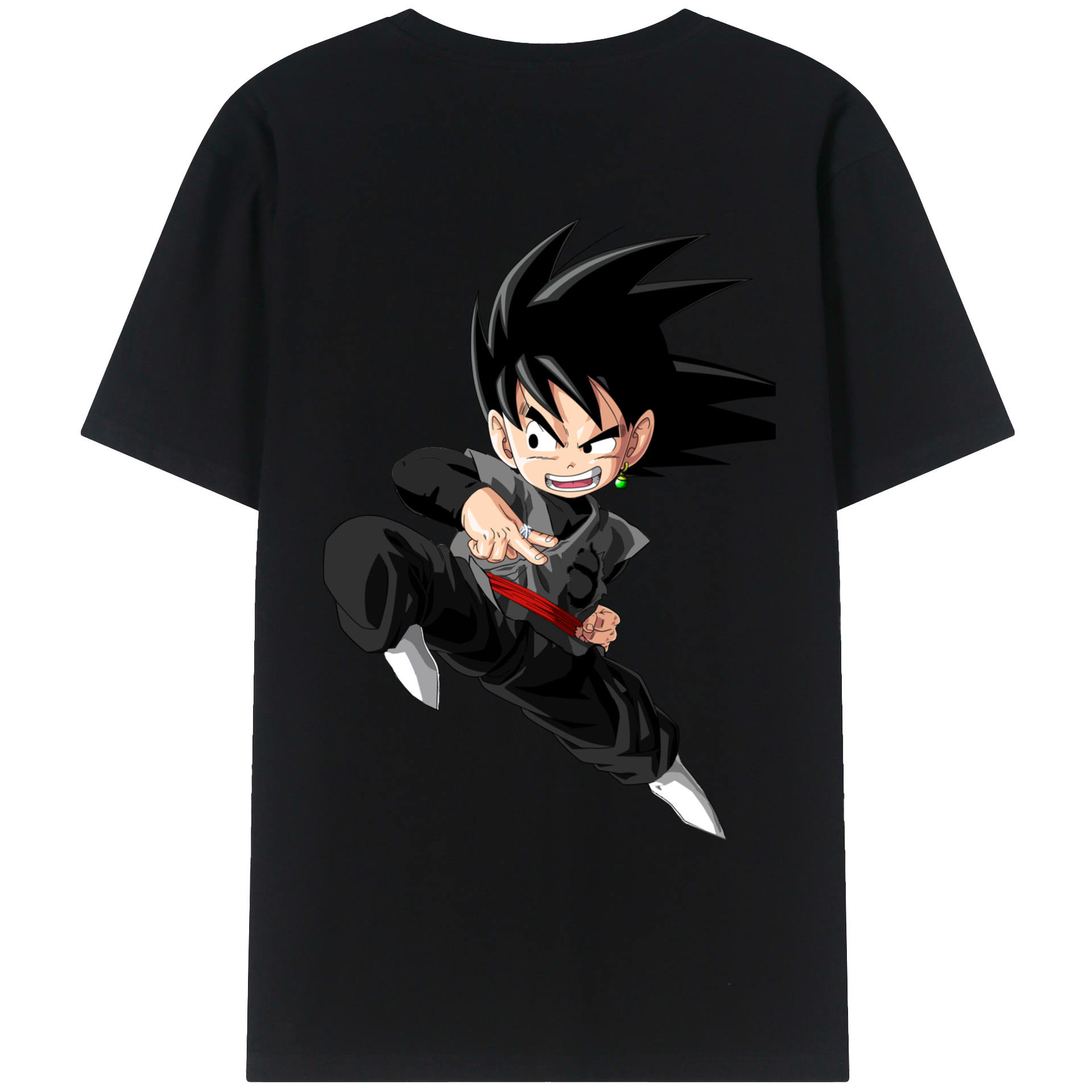 （画像用） ドラゴンボール 孫悟空（そん ごくう）Son Goku カカロット DRAGON BALL Kakarotto レディース半袖Tシャツ(バックプリント)