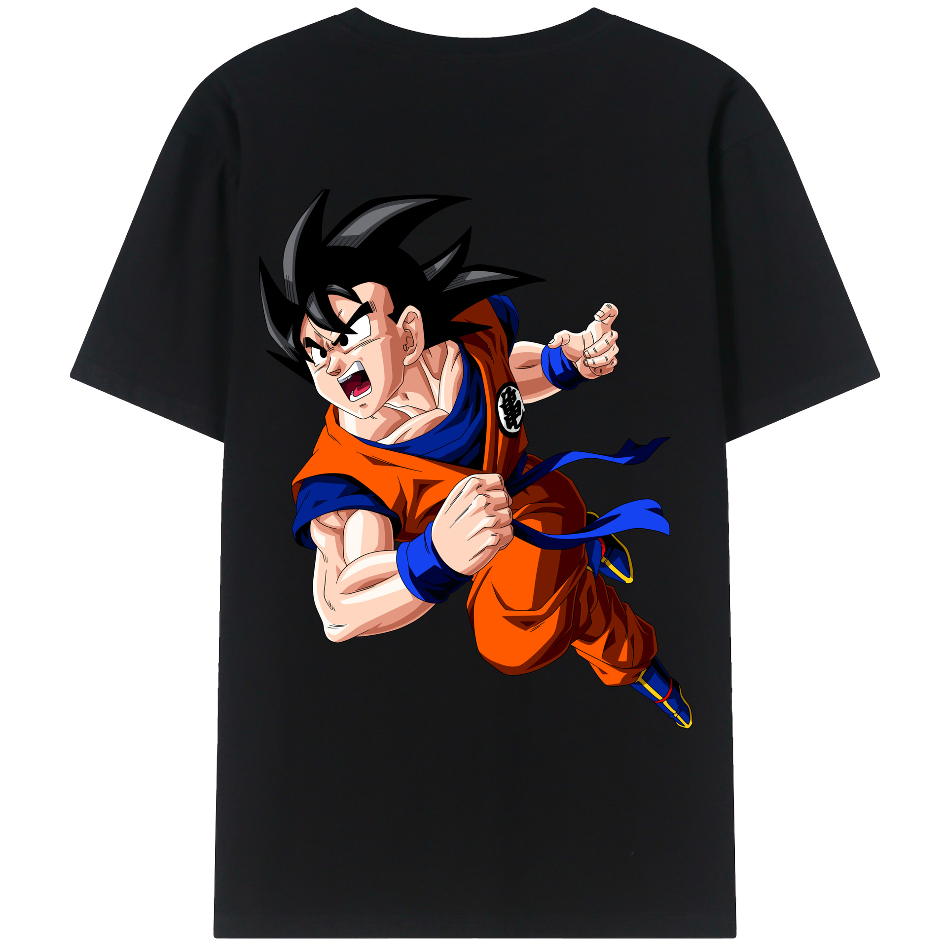 （画像用） ドラゴンボール 孫悟空（そん ごくう）Son Goku カカロット DRAGON BALL Kakarotto レディース半袖Tシャツ(バックプリント)