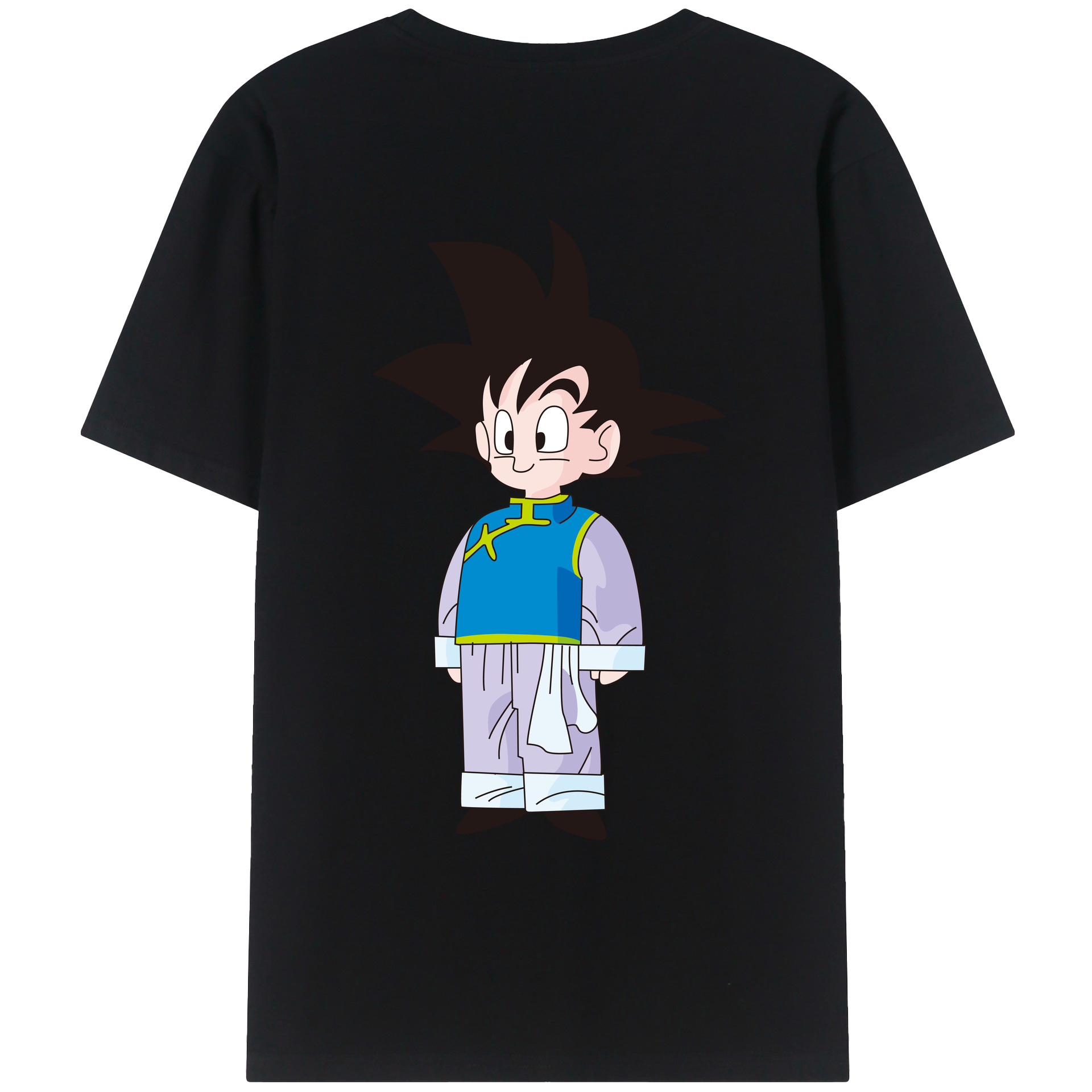 （画像用） ドラゴンボール 孫悟空（そん ごくう）Son Goku カカロット DRAGON BALL Kakarotto レディース半袖Tシャツ(バックプリント)