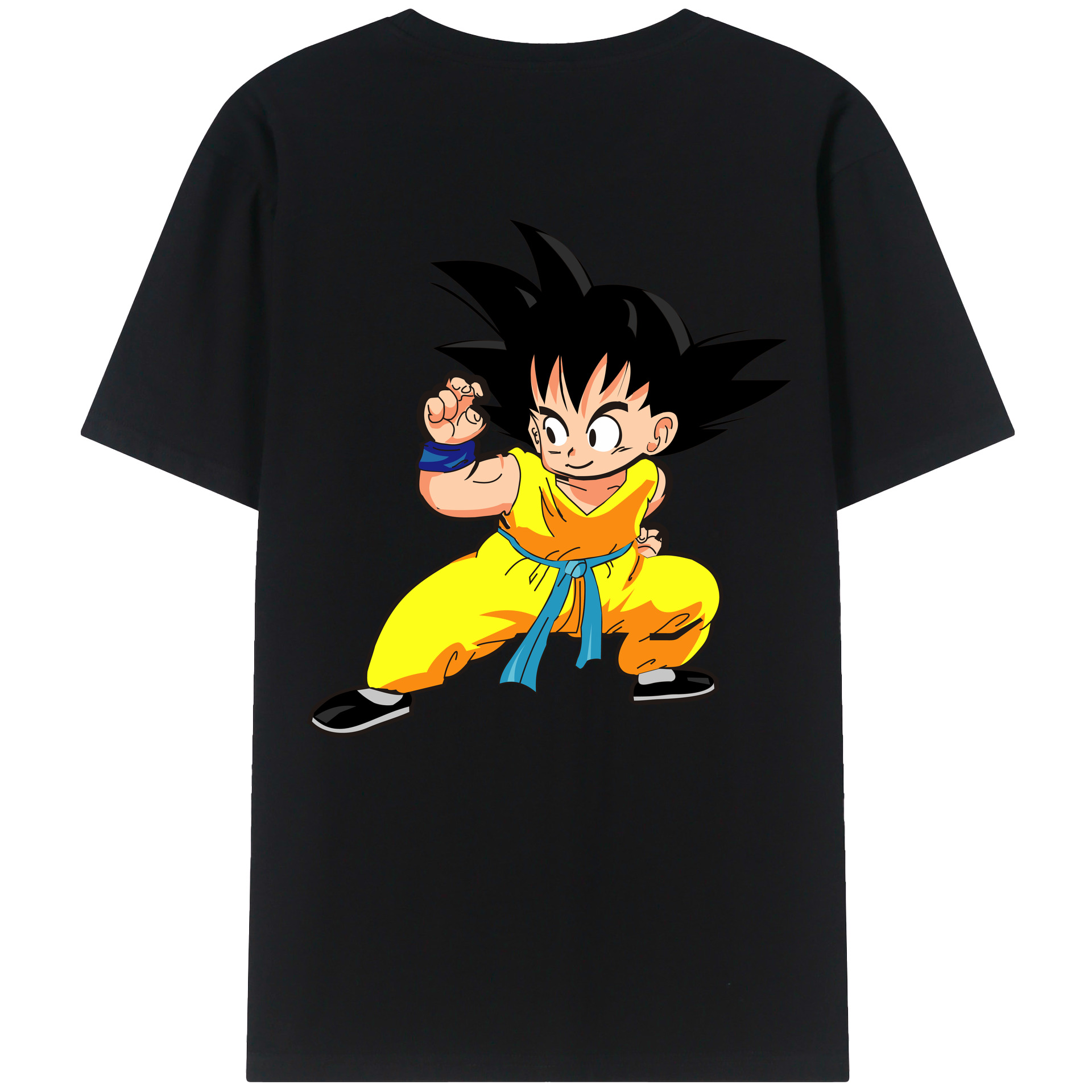 （画像用） ドラゴンボール 孫悟空（そん ごくう）Son Goku カカロット DRAGON BALL Kakarotto レディース半袖Tシャツ(バックプリント)