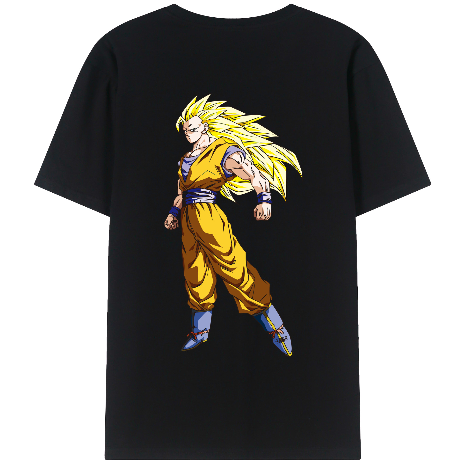 （画像用） ドラゴンボール 孫悟空（そん ごくう）Son Goku カカロット DRAGON BALL Kakarotto レディース半袖Tシャツ(バックプリント)