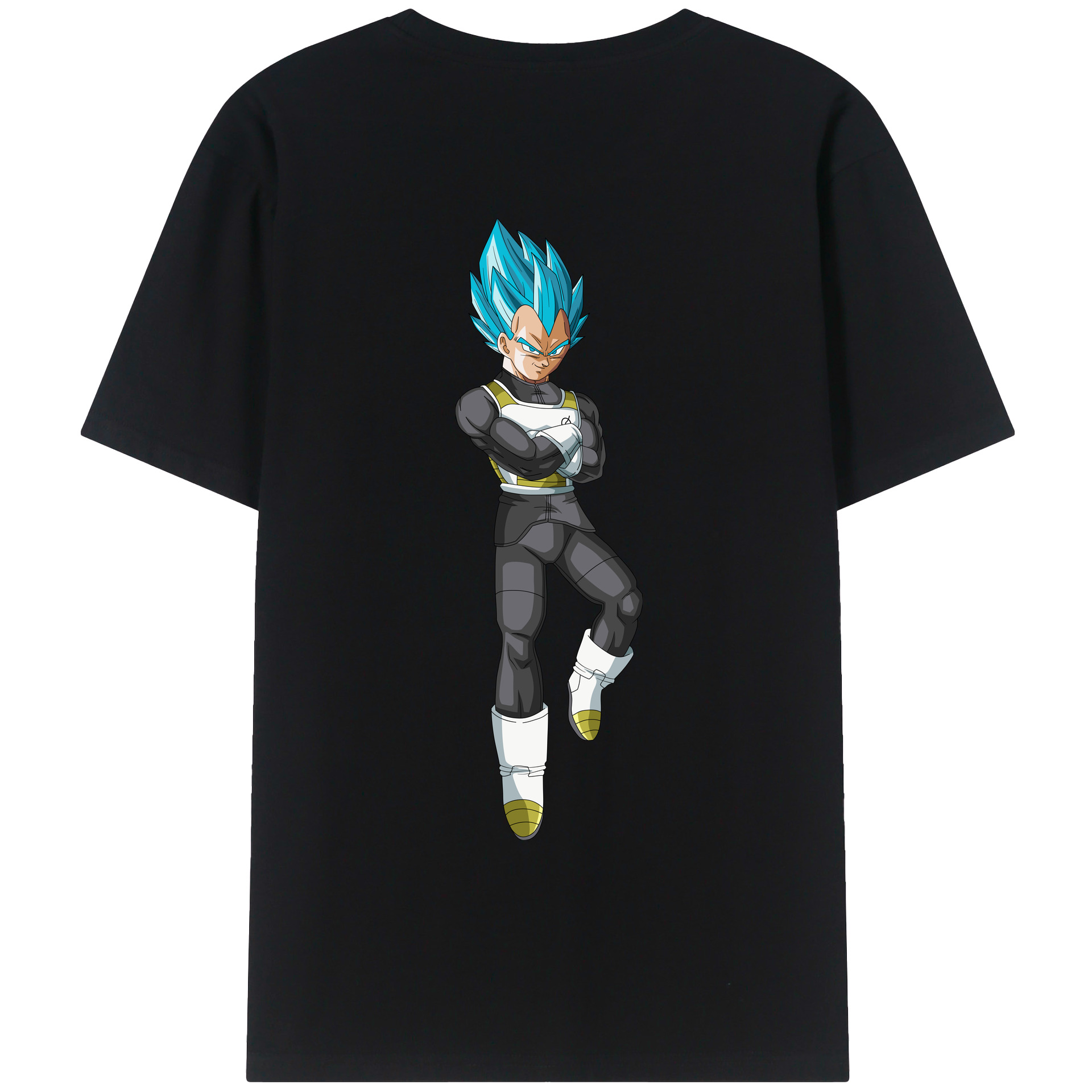 （画像用） ドラゴンボール ベジータ四世（Bejīta Yonsei）DRAGON BALL Vegeta IV レディース半袖Tシャツ(バックプリント)