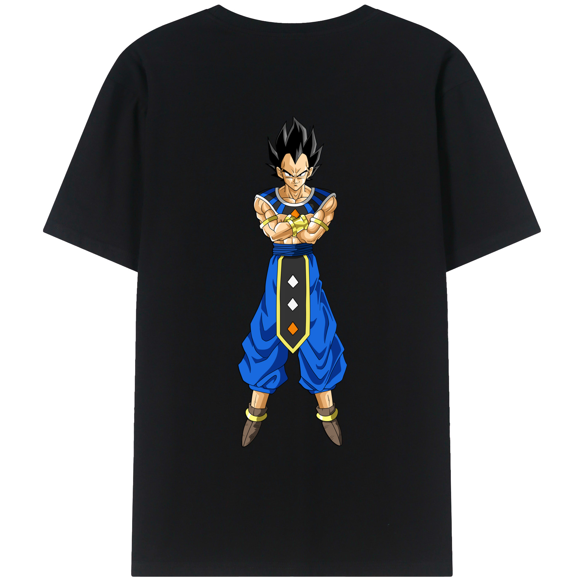 （画像用） ドラゴンボール ベジータ四世（Bejīta Yonsei）DRAGON BALL Vegeta IV レディース半袖Tシャツ(バックプリント)
