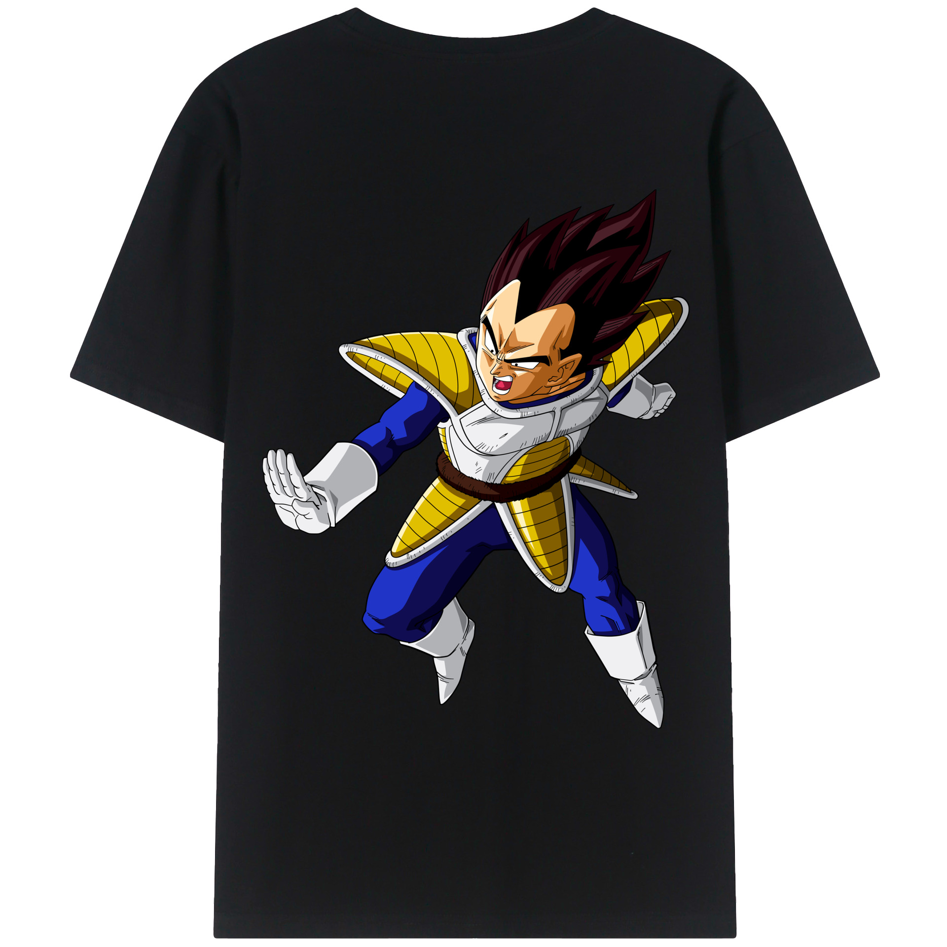（画像用） ドラゴンボール ベジータ四世（Bejīta Yonsei）DRAGON BALL Vegeta IV レディース半袖Tシャツ(バックプリント)