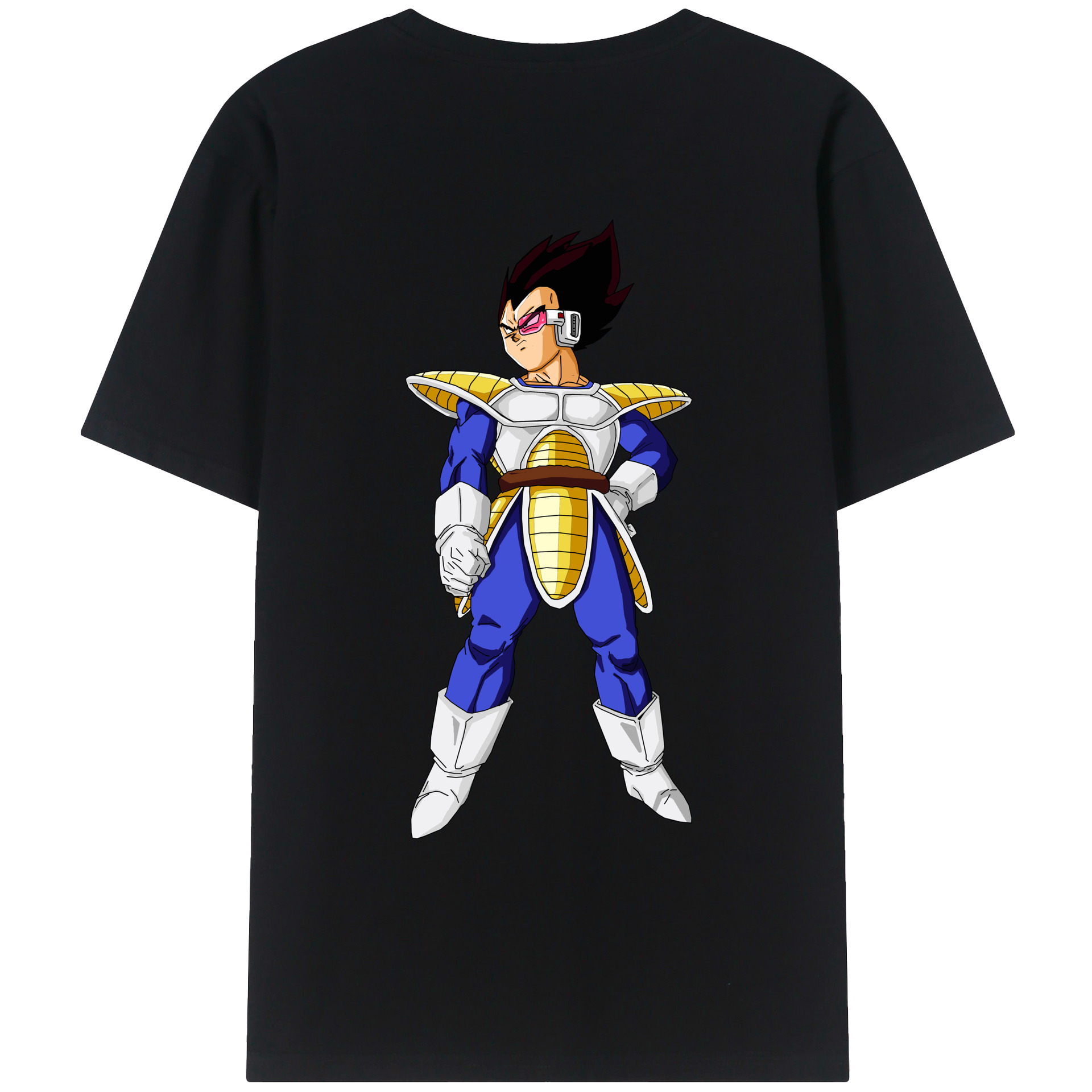 （画像用） ドラゴンボール ベジータ四世（Bejīta Yonsei）DRAGON BALL Vegeta IV レディース半袖Tシャツ(バックプリント)