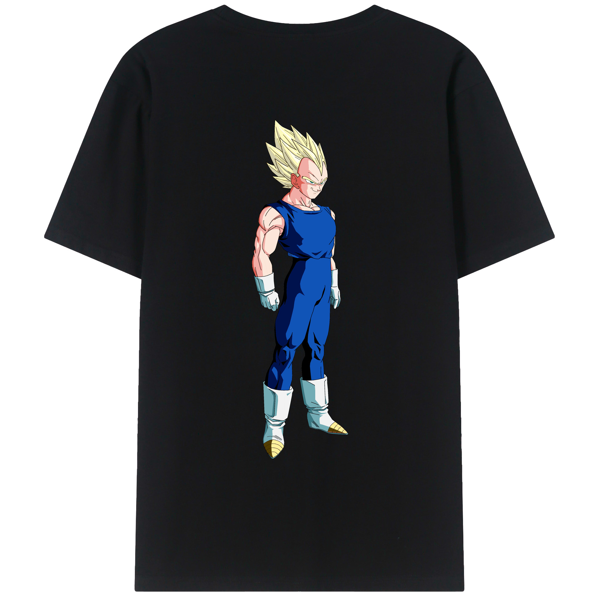 （画像用） ドラゴンボール ベジータ四世（Bejīta Yonsei）DRAGON BALL Vegeta IV レディース半袖Tシャツ(バックプリント)