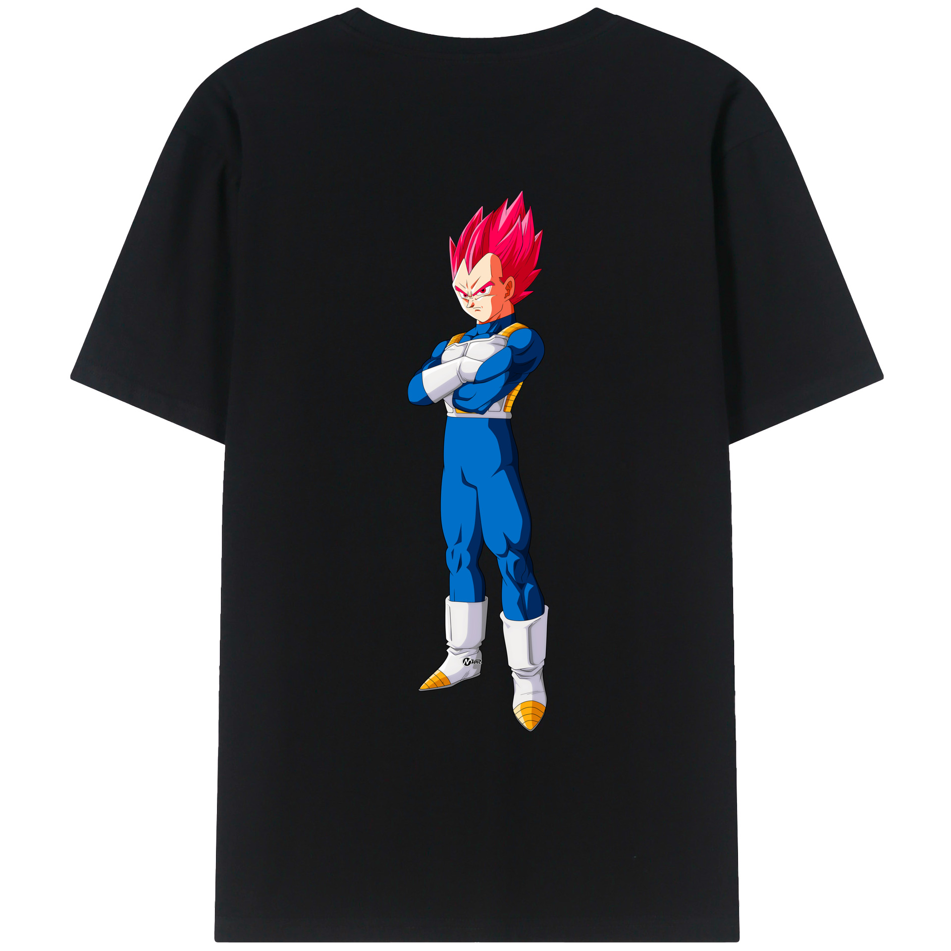 （画像用） ドラゴンボール ベジータ四世（Bejīta Yonsei）DRAGON BALL Vegeta IV レディース半袖Tシャツ(バックプリント)