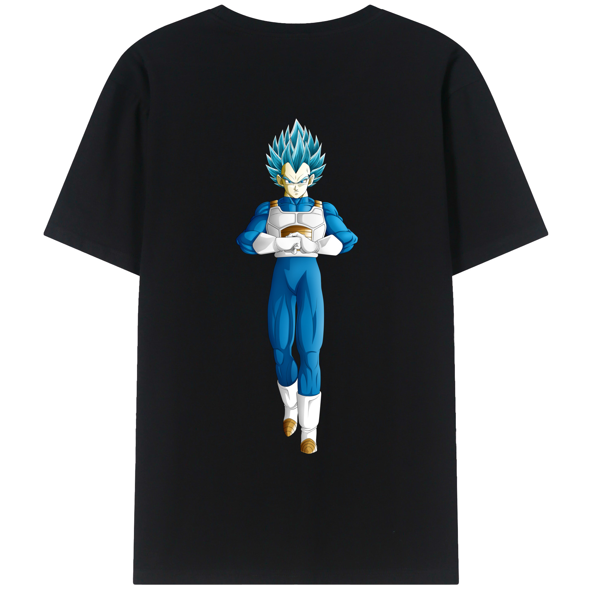 （画像用） ドラゴンボール ベジータ四世（Bejīta Yonsei）DRAGON BALL Vegeta IV レディース半袖Tシャツ(バックプリント)
