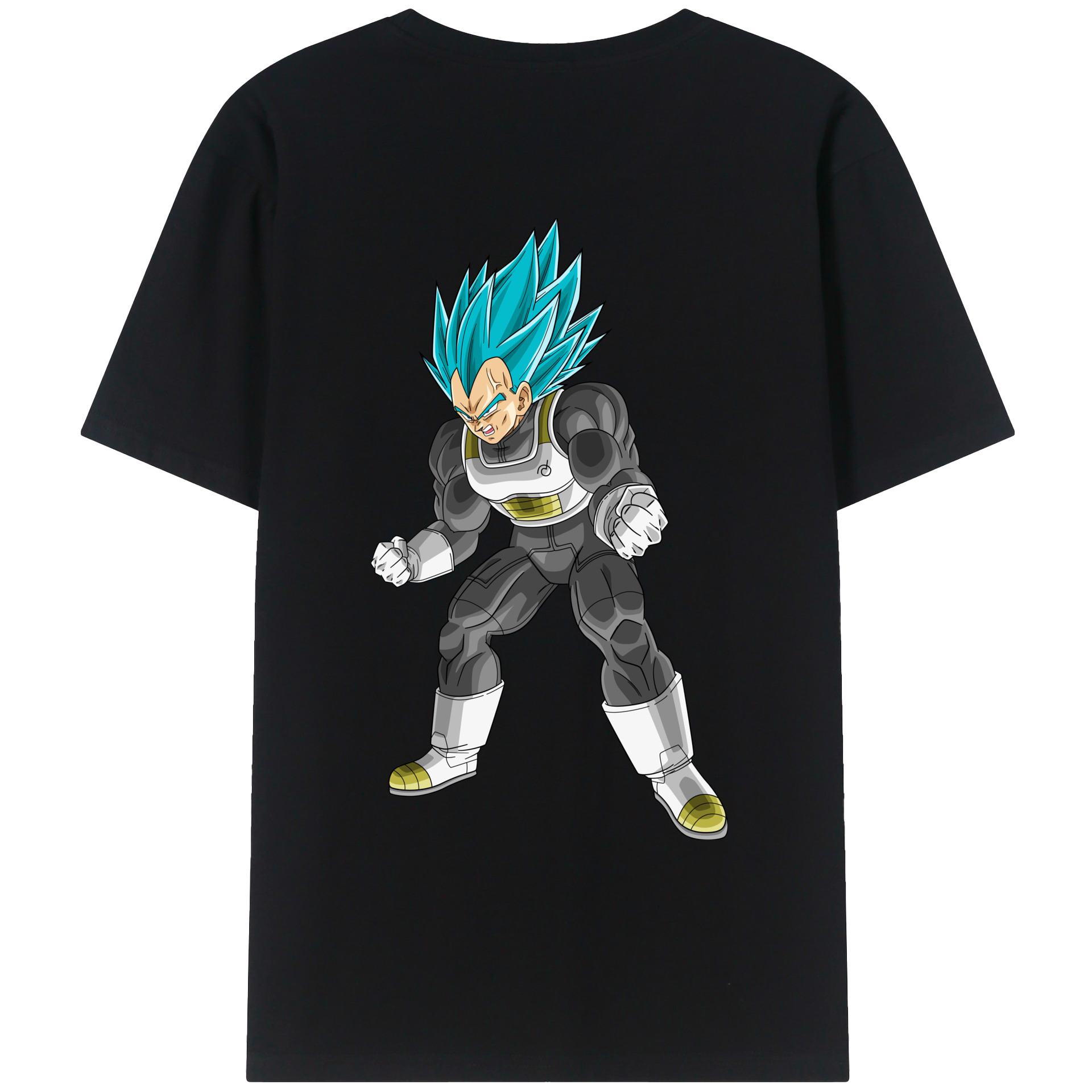 （画像用） ドラゴンボール ベジータ四世（Bejīta Yonsei）DRAGON BALL Vegeta IV レディース半袖Tシャツ(バックプリント)