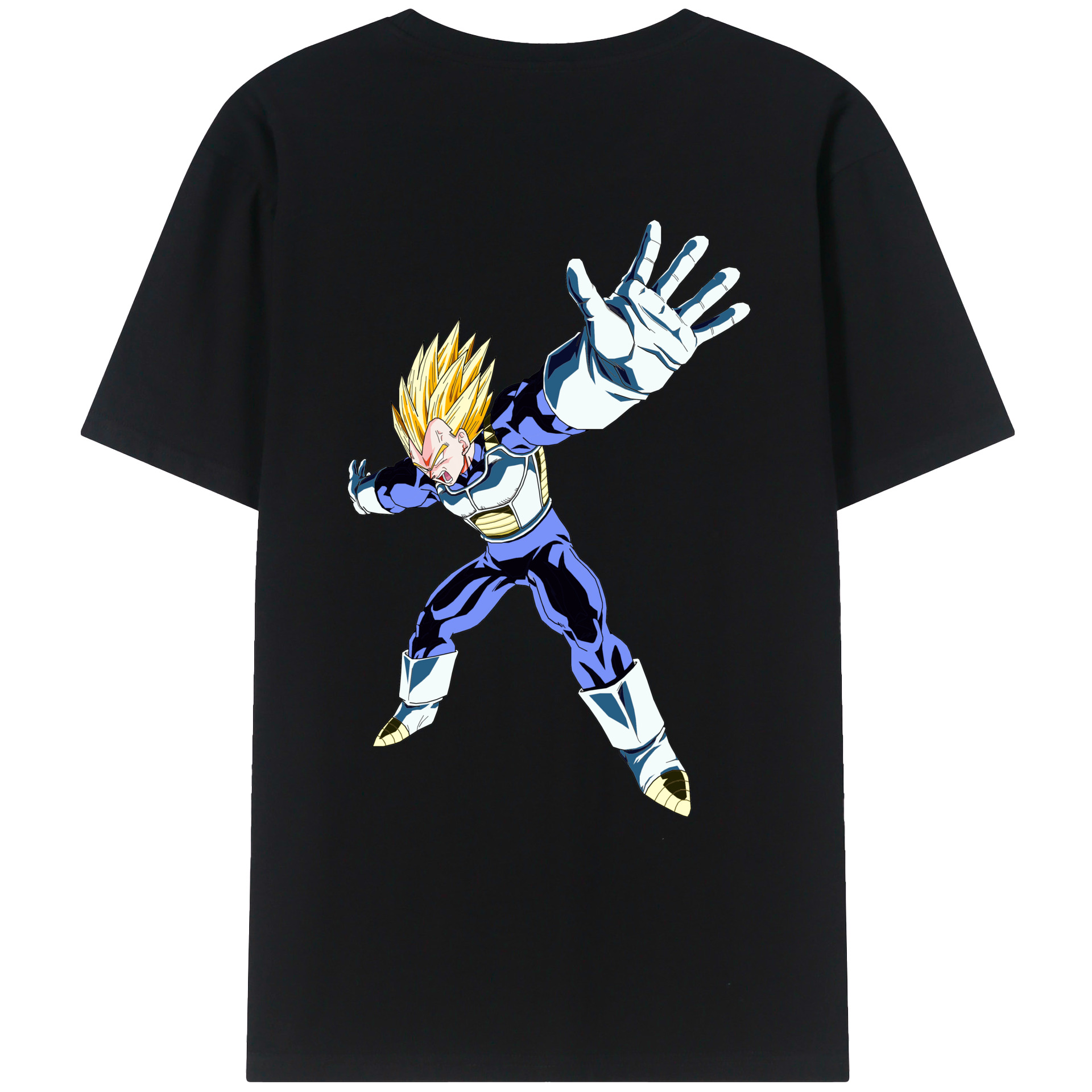 （画像用） ドラゴンボール ベジータ四世（Bejīta Yonsei）DRAGON BALL Vegeta IV レディース半袖Tシャツ(バックプリント)
