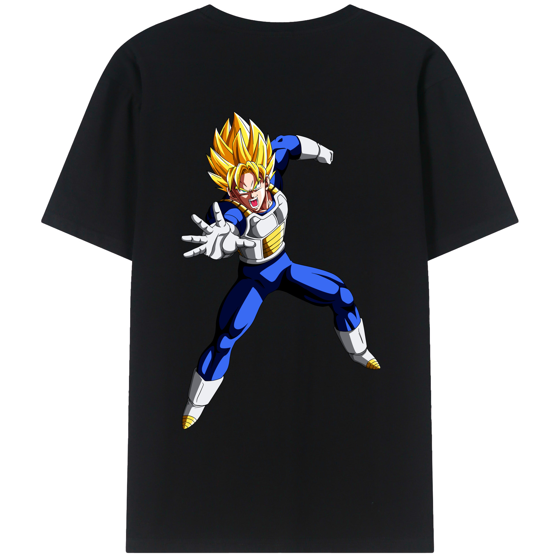 （画像用） ドラゴンボール ベジータ四世（Bejīta Yonsei）DRAGON BALL Vegeta IV レディース半袖Tシャツ(バックプリント)