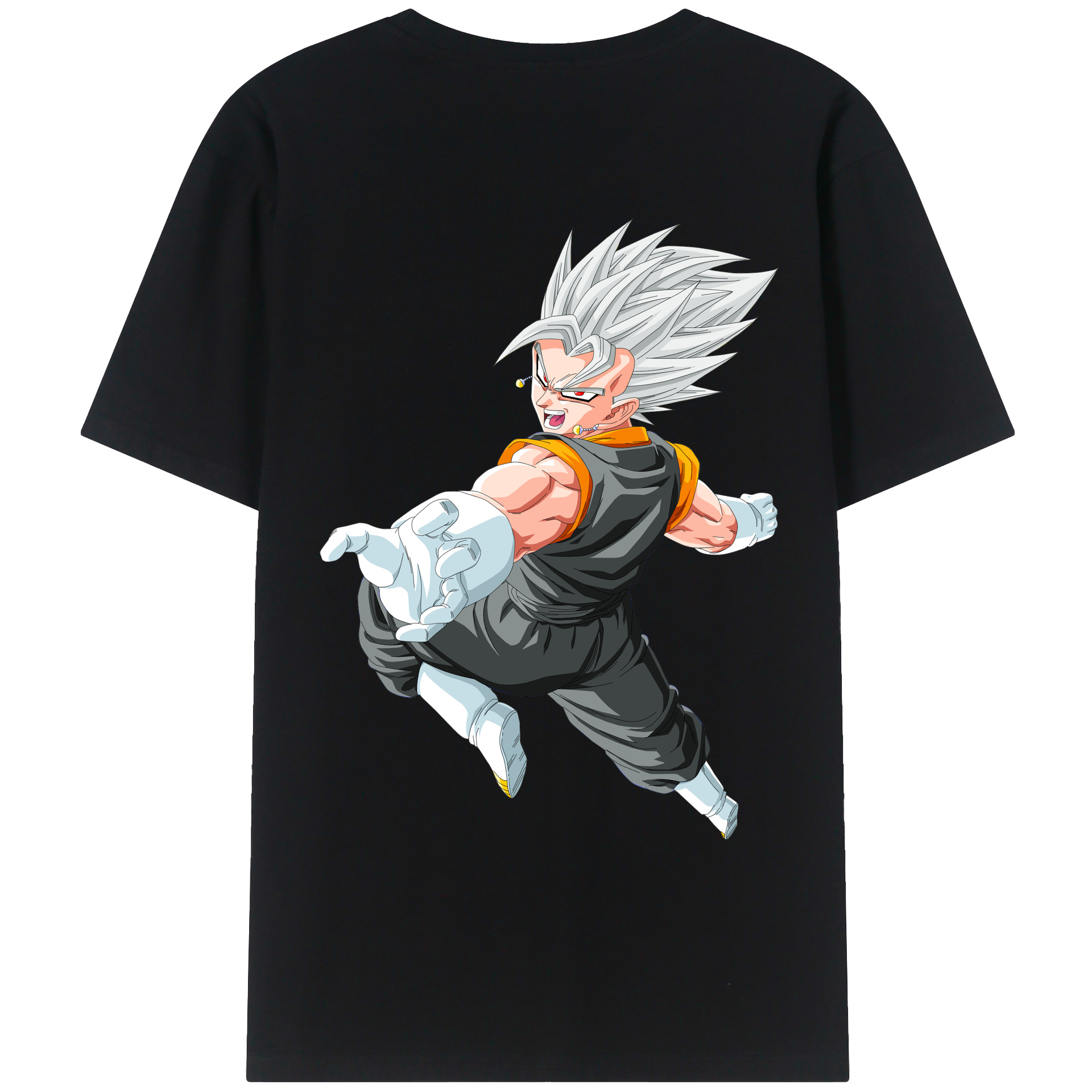 （画像用） ドラゴンボール ベジータ四世（Bejīta Yonsei）DRAGON BALL Vegeta IV レディース半袖Tシャツ(バックプリント)