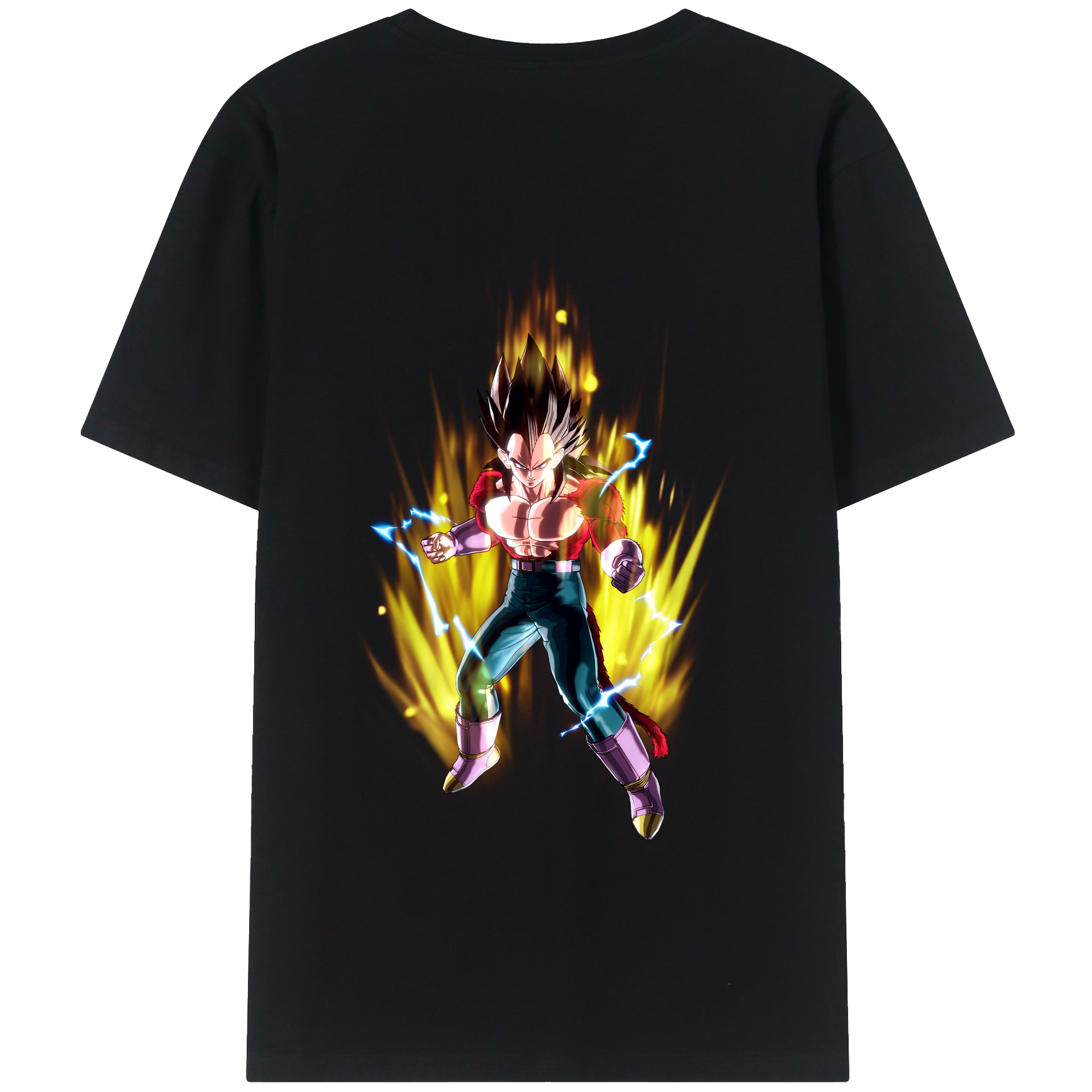 （画像用） ドラゴンボール ベジータ四世（Bejīta Yonsei）DRAGON BALL Vegeta IV レディース半袖Tシャツ(バックプリント)