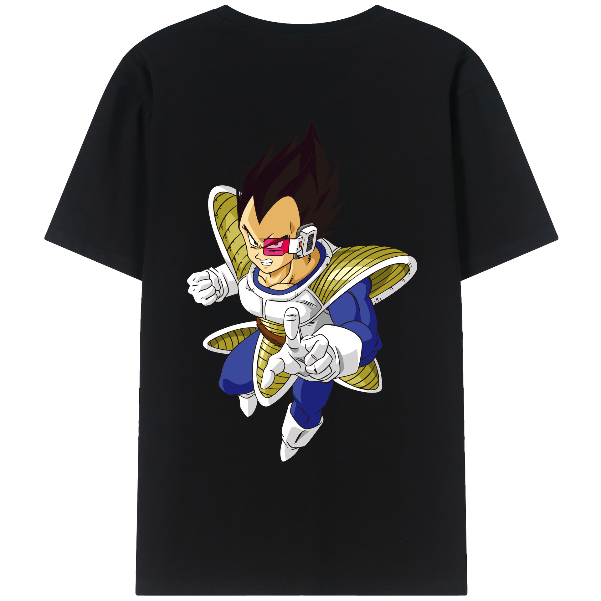 （画像用） ドラゴンボール ベジータ四世（Bejīta Yonsei）DRAGON BALL Vegeta IV レディース半袖Tシャツ(バックプリント)